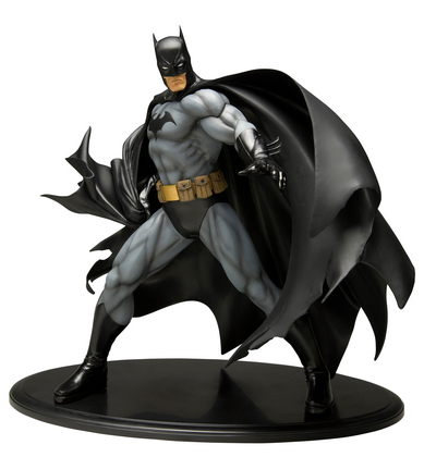 batman black costume artfx statue