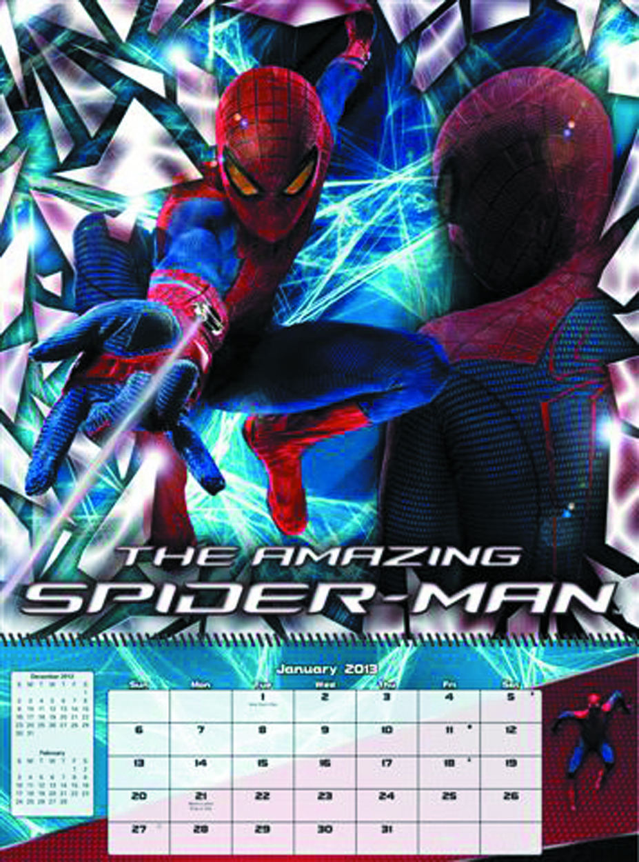 APR121475 AMAZING SPIDERMAN 2013 16 MONTH WALL CALENDAR Previews World