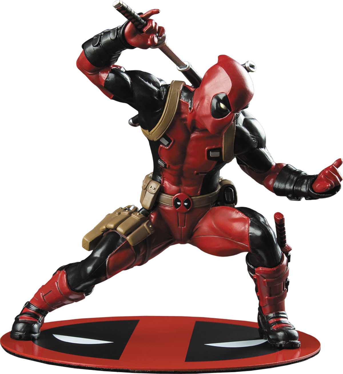 deadpool head statue