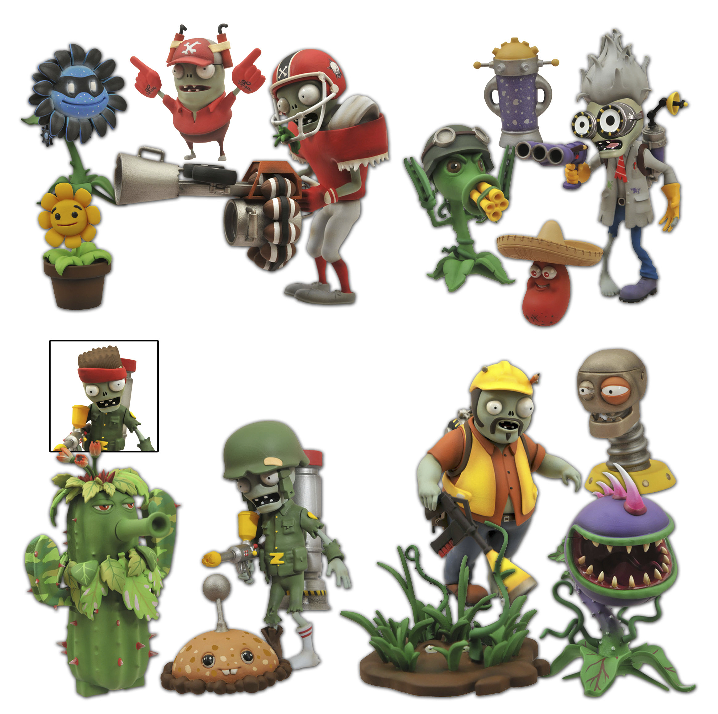 MAR152056 - PLANTS VS ZOMBIES SELECT FOOTBALL ZOMBIE AF - Previews World