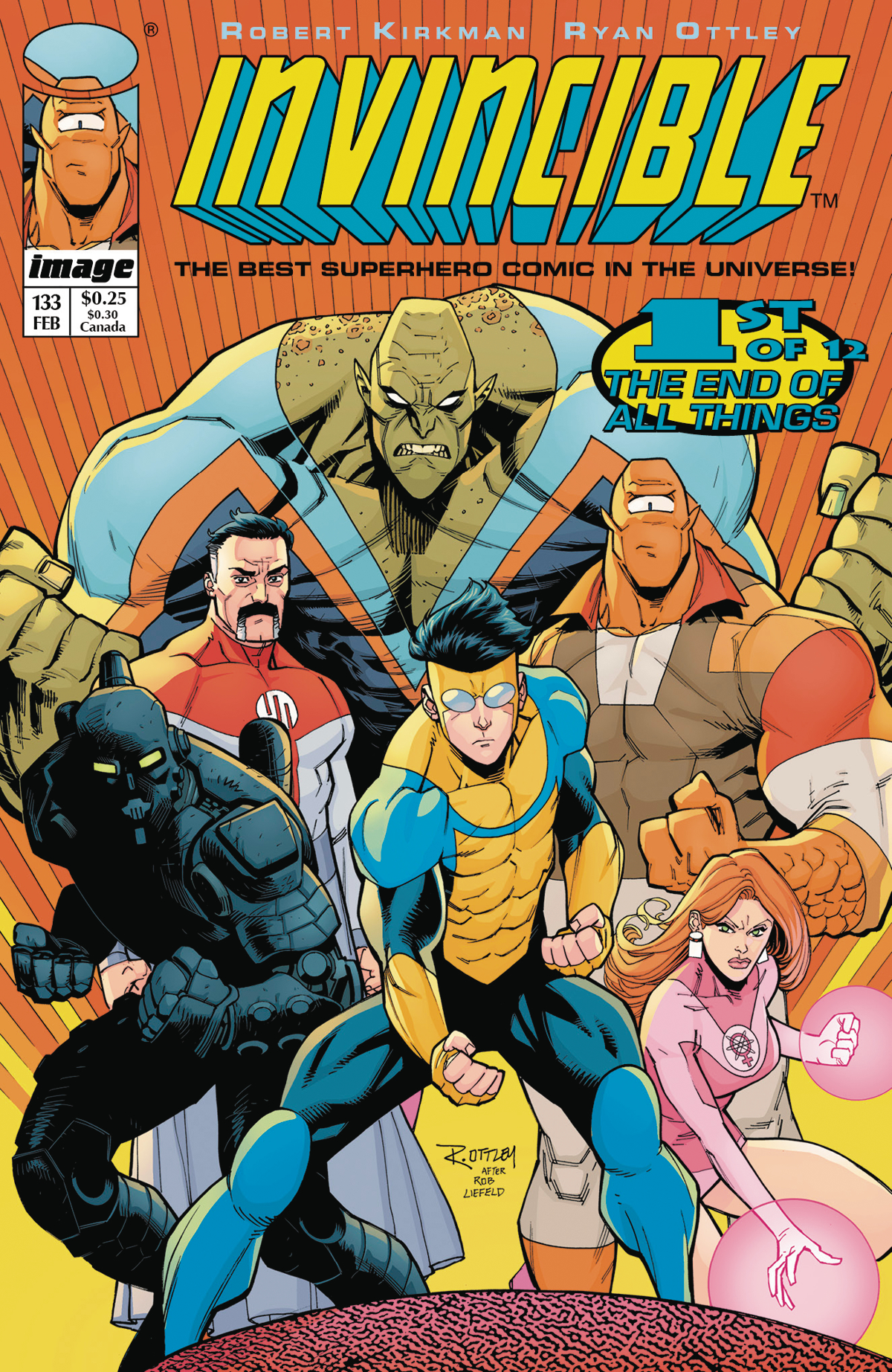 NOV169172 - INVINCIBLE #133 CVR B IMAGE TRIBUTE VAR - Previews World