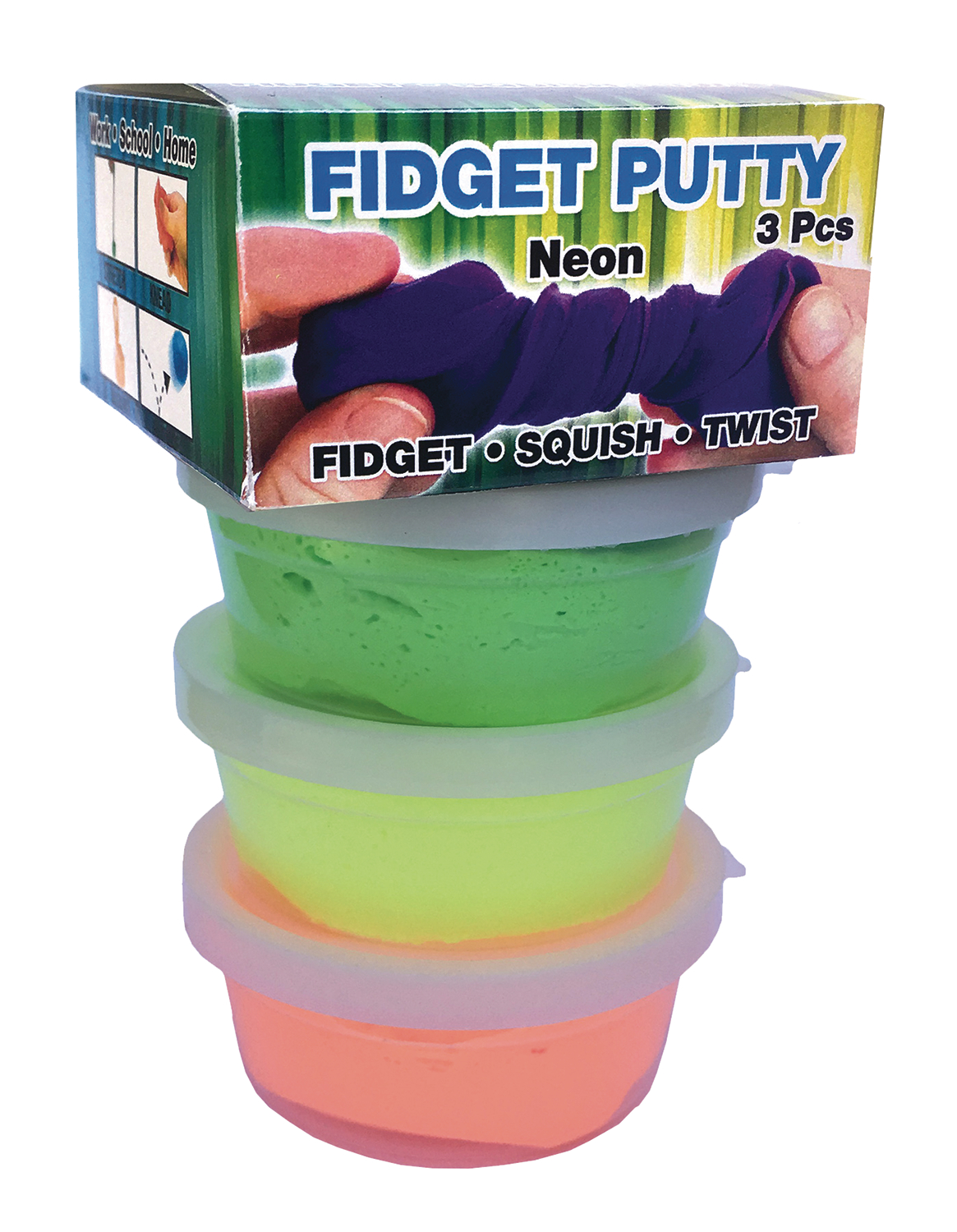 APR178692 - ZORBITZ FIDGET PUTTY NEON COLORS PACK - Previews World