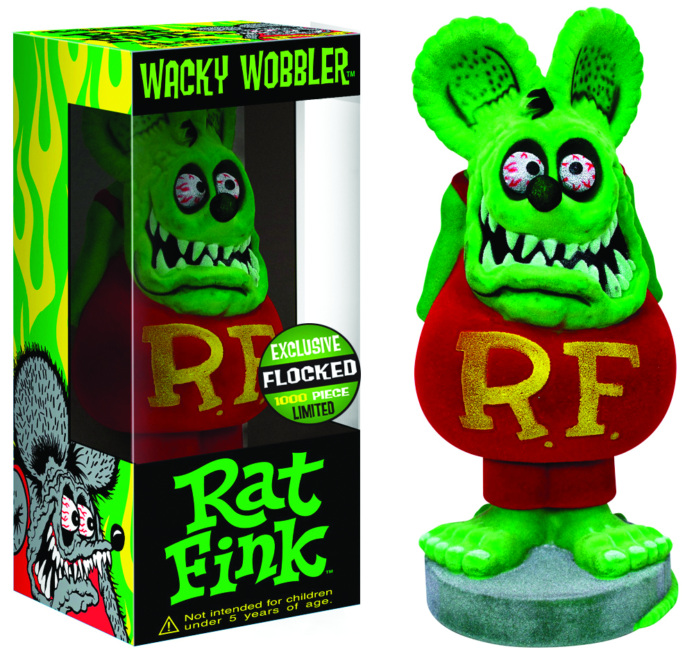 AUG101730 FLOCKED RAT FINK LTD ED BOBBLE HEAD Previews World