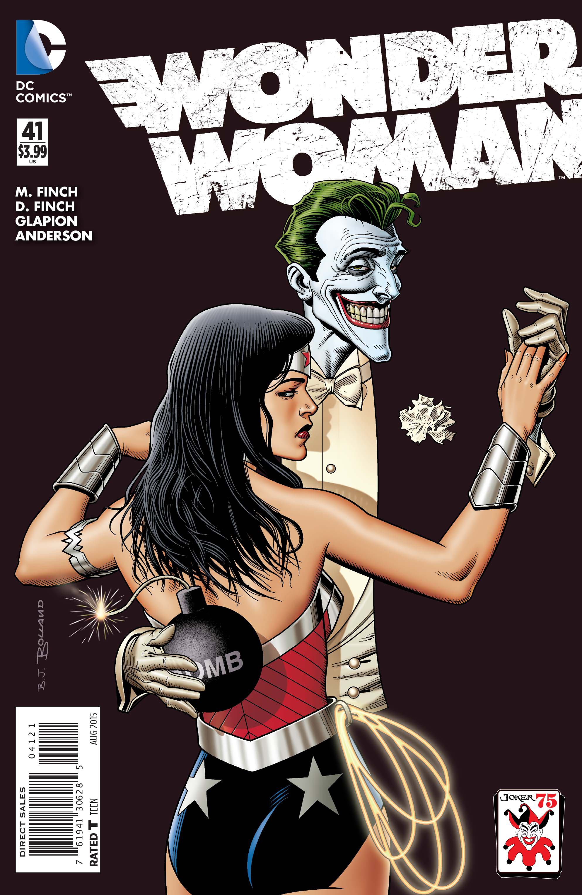 APR150245 WONDER WOMAN 41 THE JOKER VAR ED Previews World