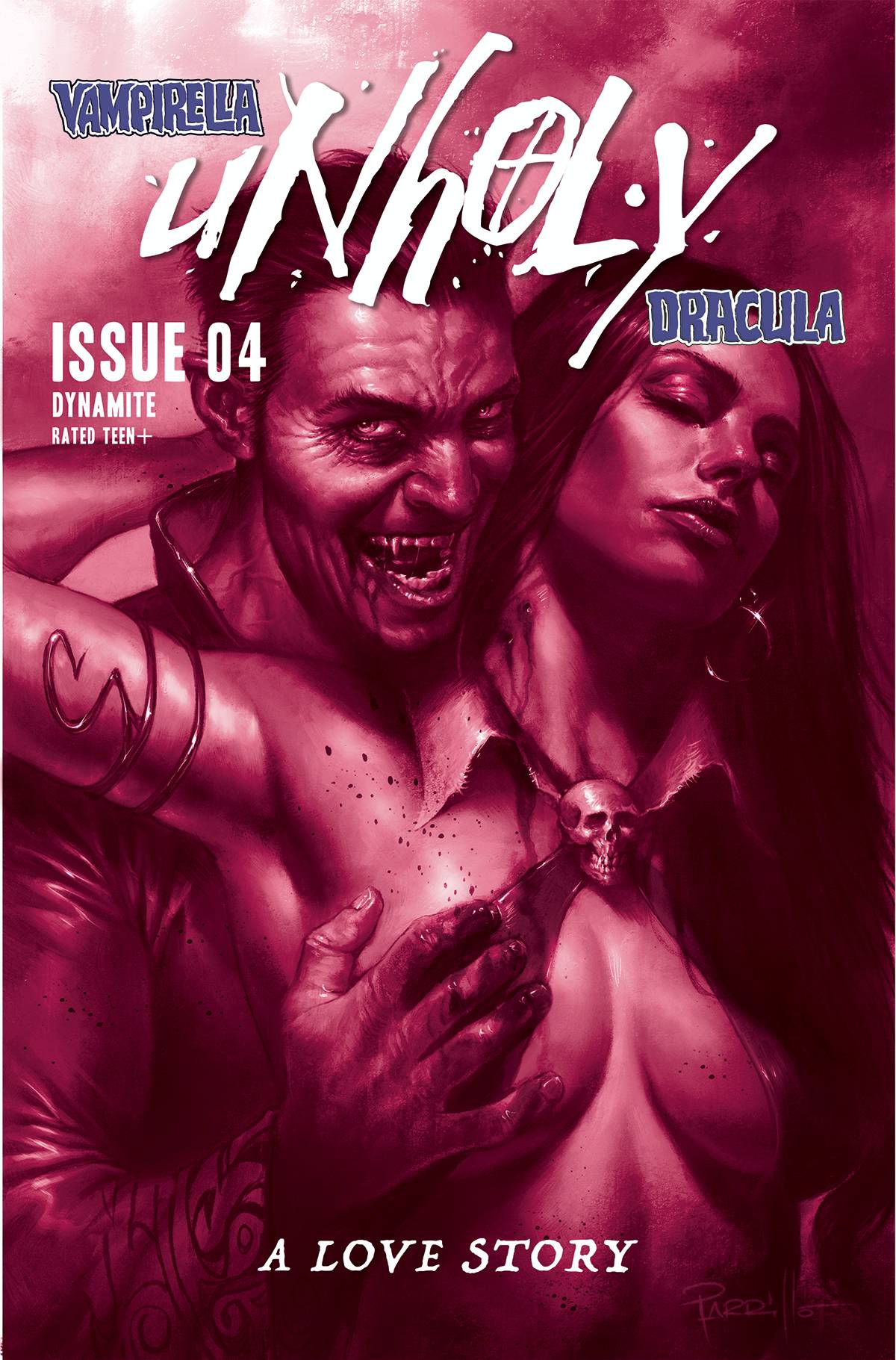 JAN220697 VAMPIRELLA DRACULA UNHOLY 4 CVR F 10 COPY INCV PARRILLO