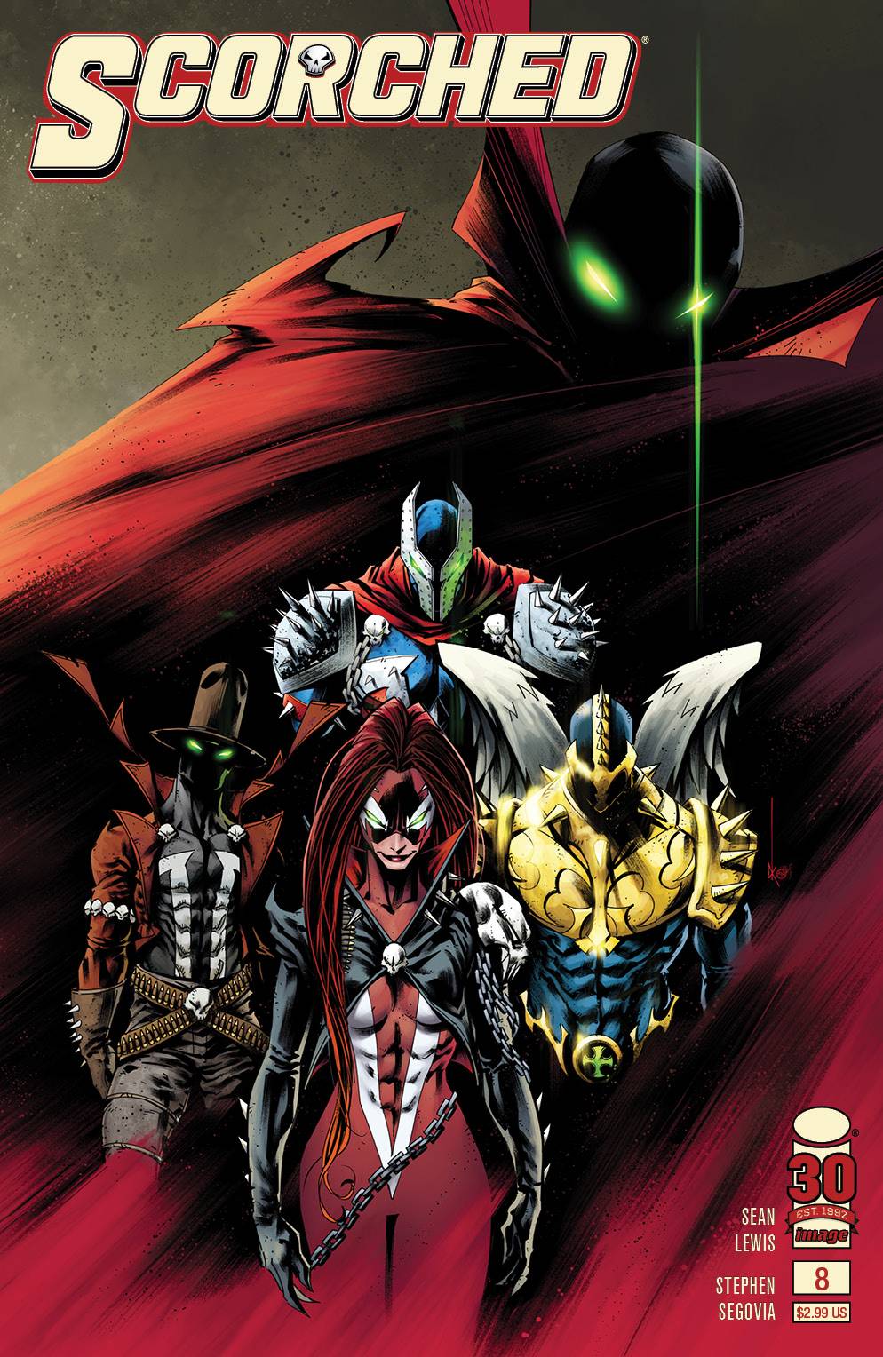 MAY220262 SPAWN SCORCHED 8 CVR B KEANE Previews World