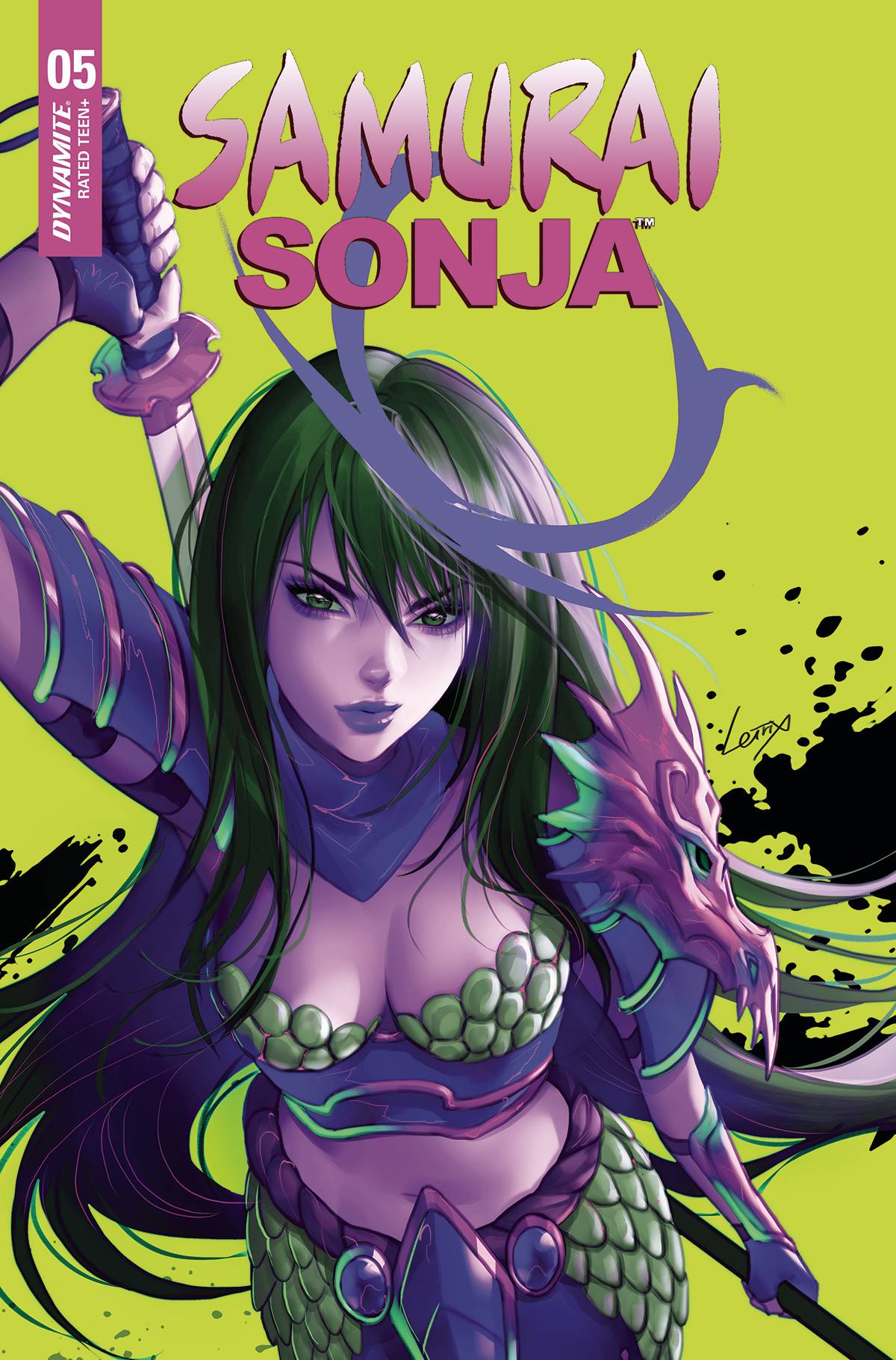 Jul Samurai Sonja Cvr L Foc Leirix Ultraviolet Previews World