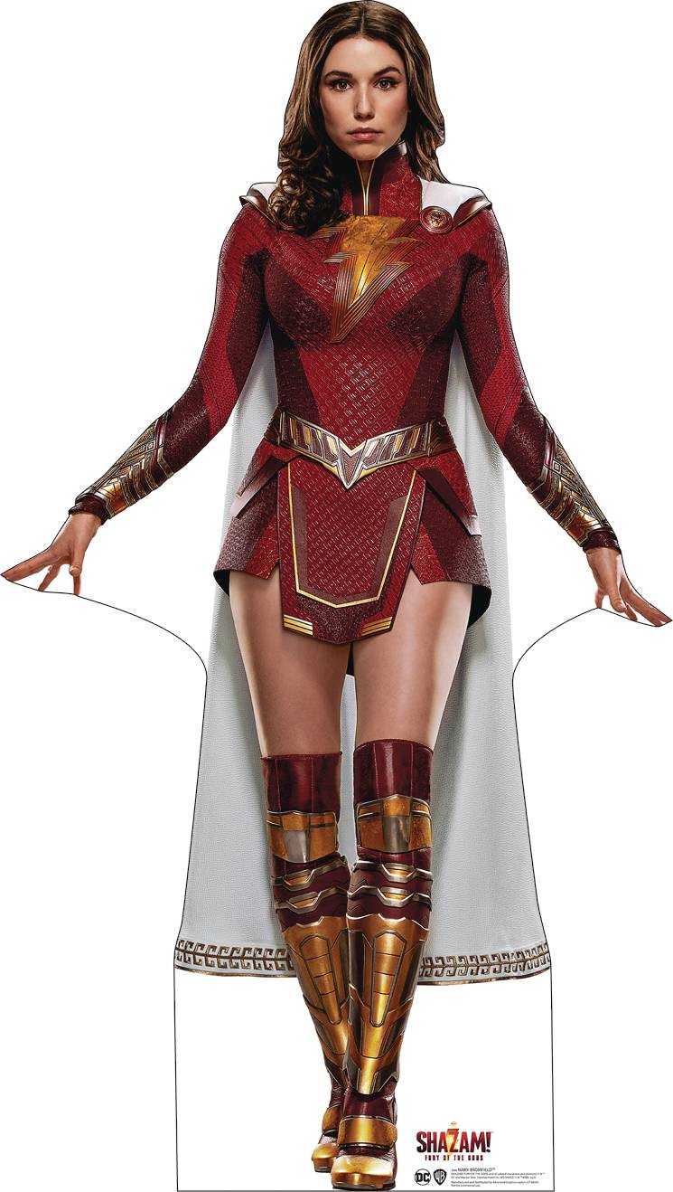 JAN SHAZAM FURY OF THE GODS MARY BROMFIELD LIFE SIZE STANDEE Previews World