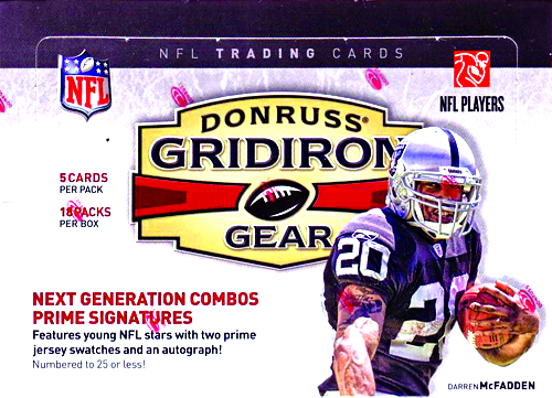 Jul Donruss Gridiron Gear Nfl T C Box Previews World