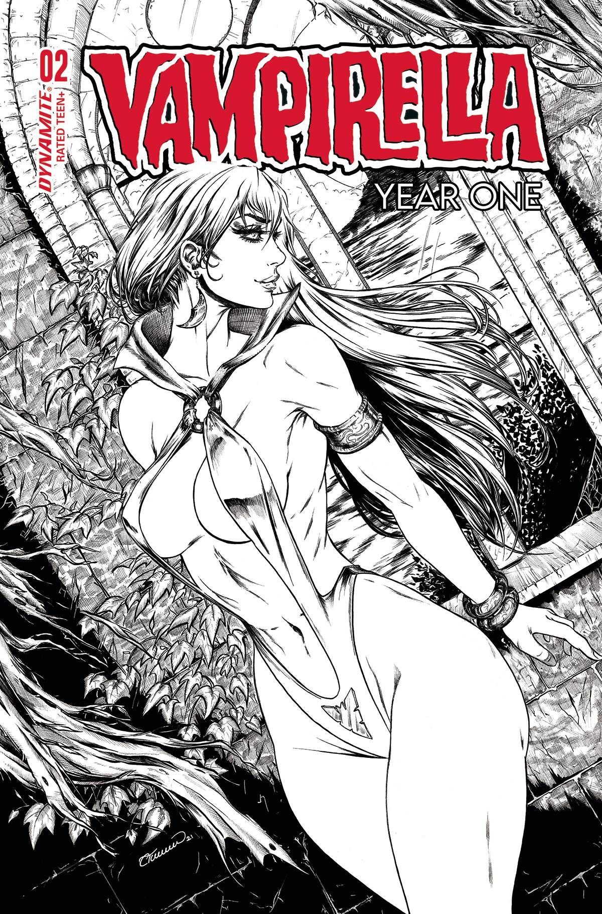 Jun Vampirella Year One Cvr T Copy Foc Incv Turner B W