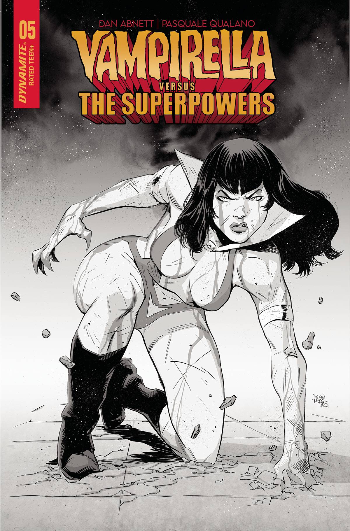 Jul Vampirella Vs Superpowers Cvr I Copy Incv Moss Line