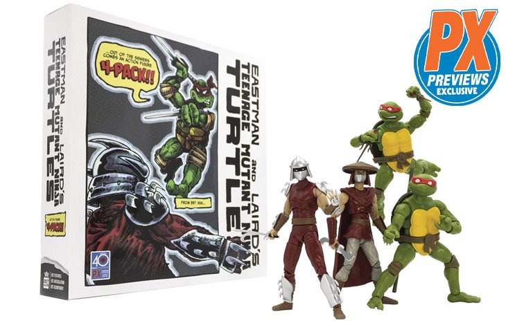 New PX Pre-Order: BST AXN TMNT Classic Comic 4 Piece Action Figure Box Set 2