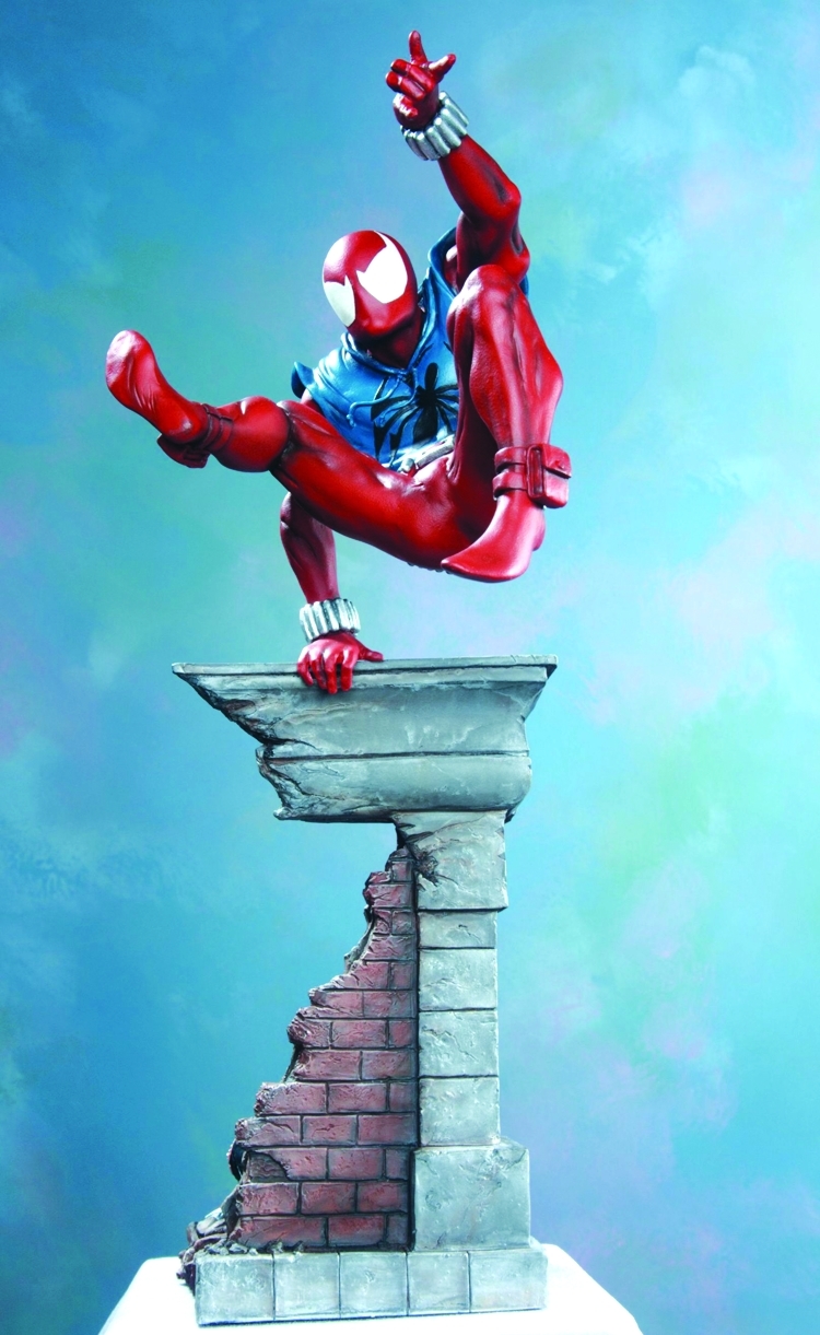 scarlet spider statue