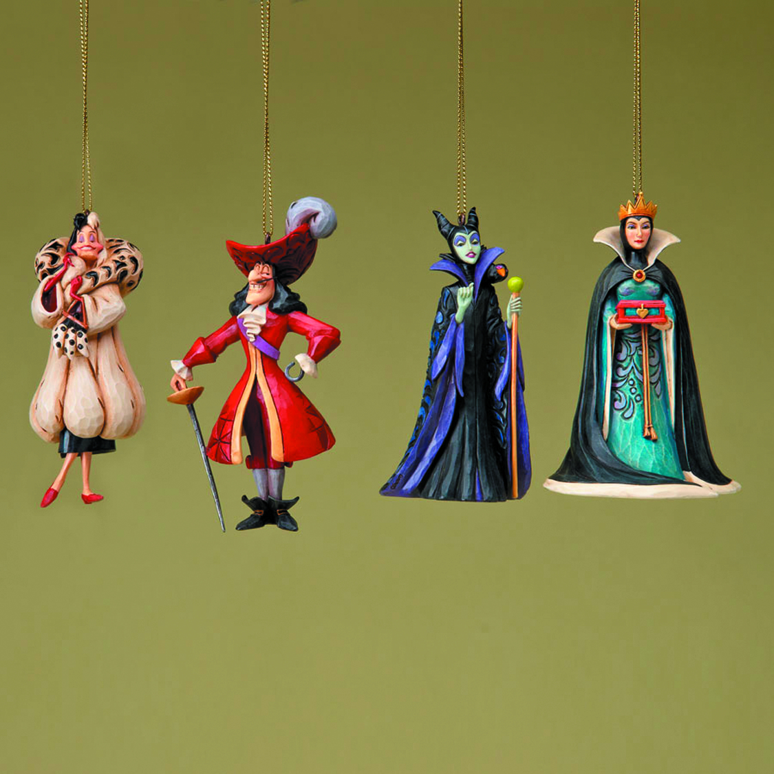 Sep122048 Disney Trad Villain Ornament Set Previews World