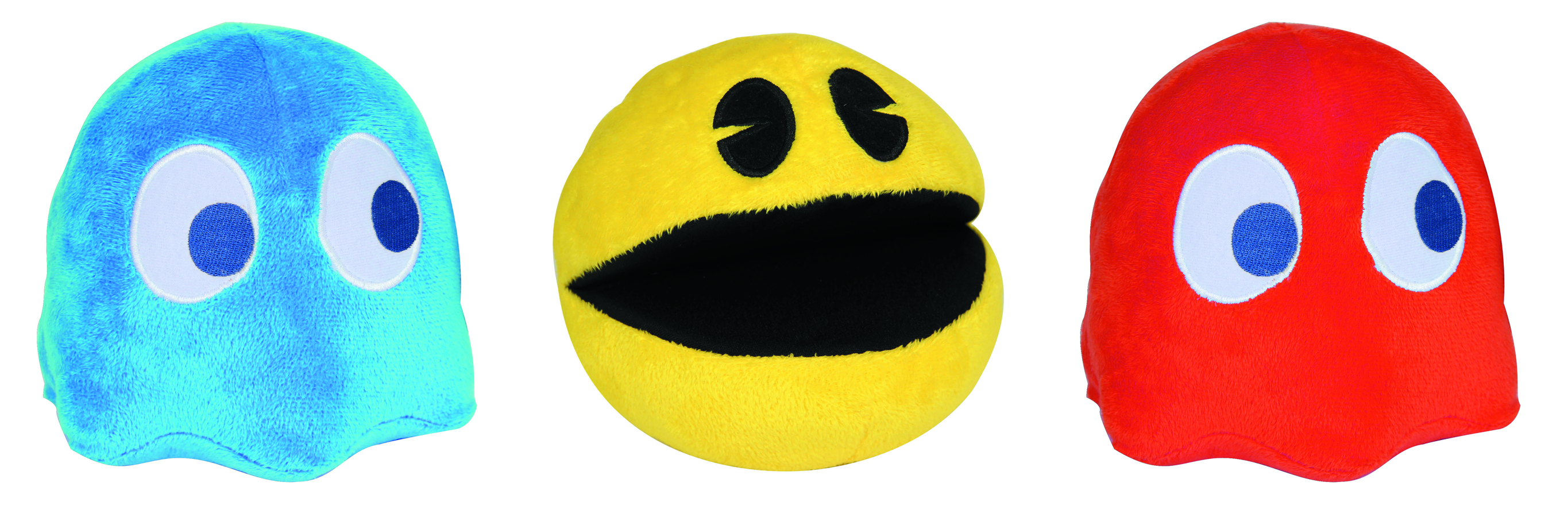 red pac man plush