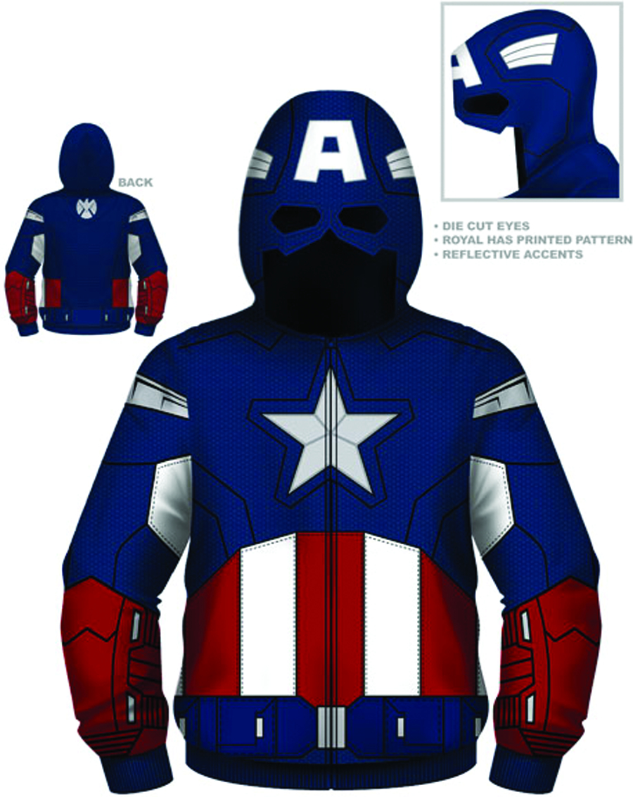 captain america costume hoodie