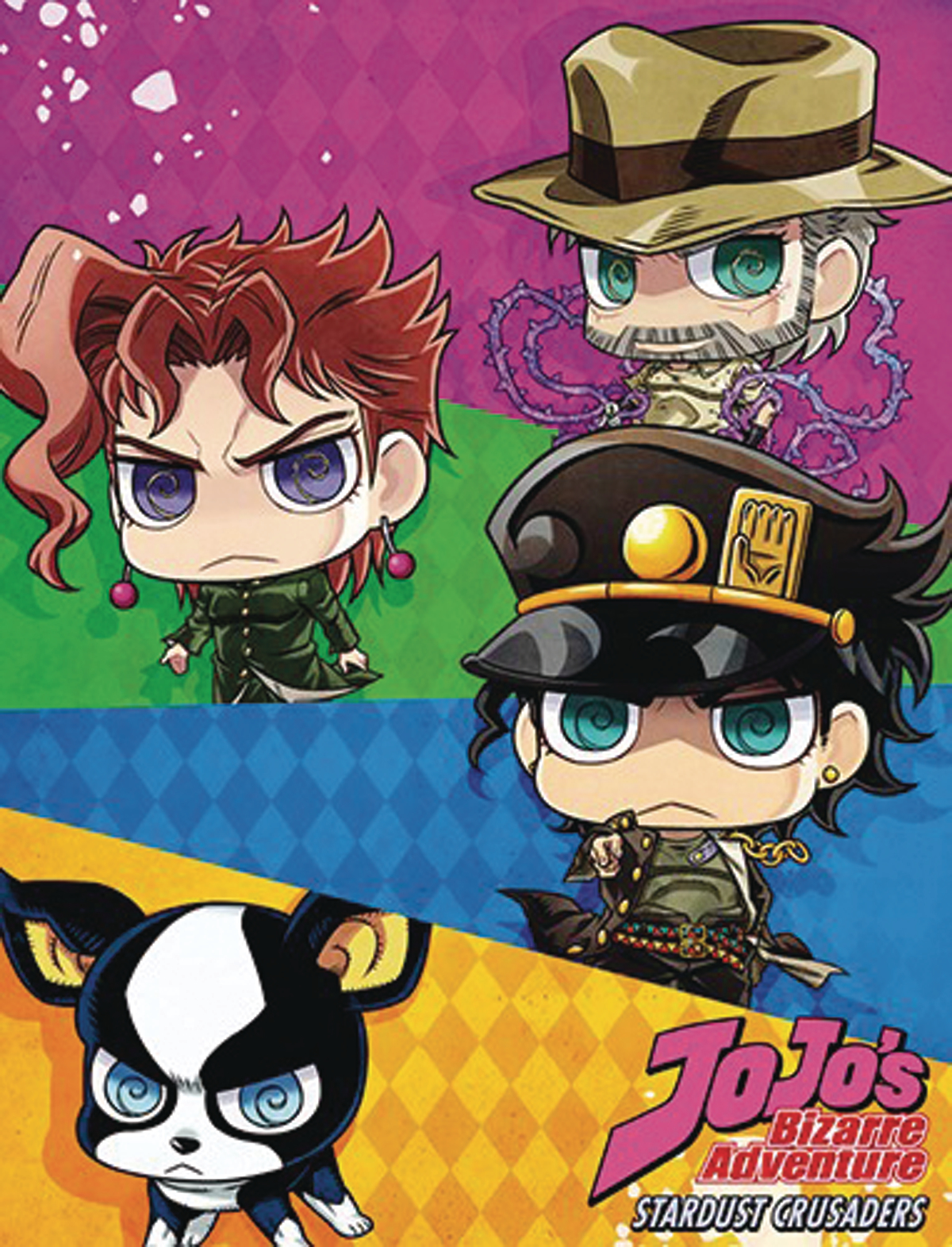 OCT172888 - JJBA CHIBI GROUP SUBLIMATION THROW BLANKET - Previews World