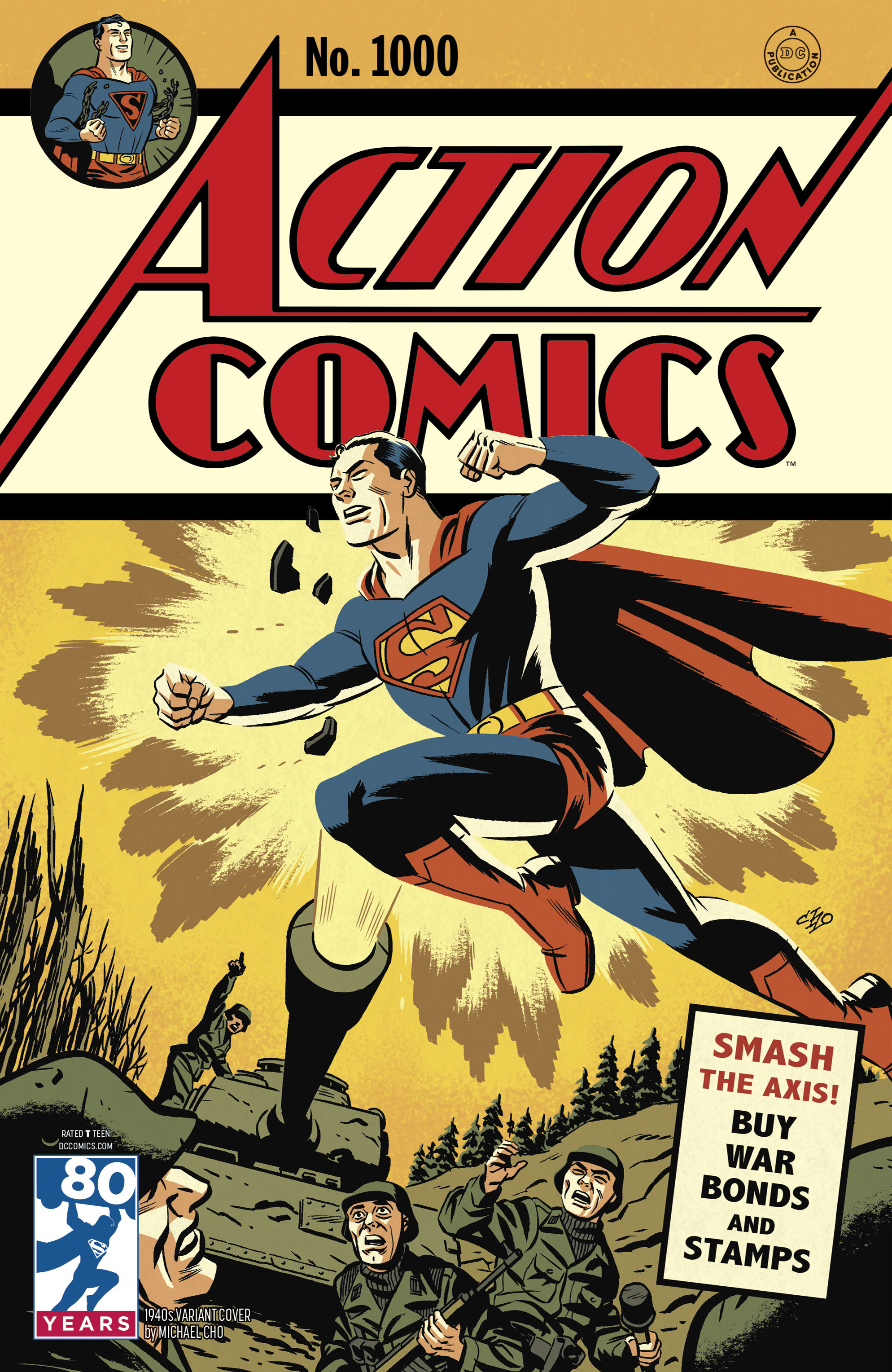 Feb180144 Action Comics 1000 1940s Var Ed Previews World 2189