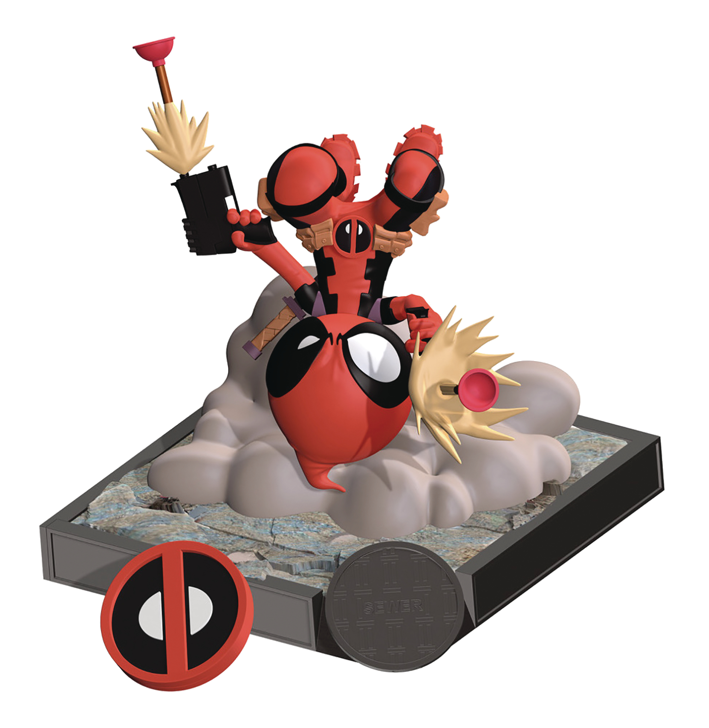 Dec178167 Finders Keypers Deadpool Compact Vinyl Keychain - 