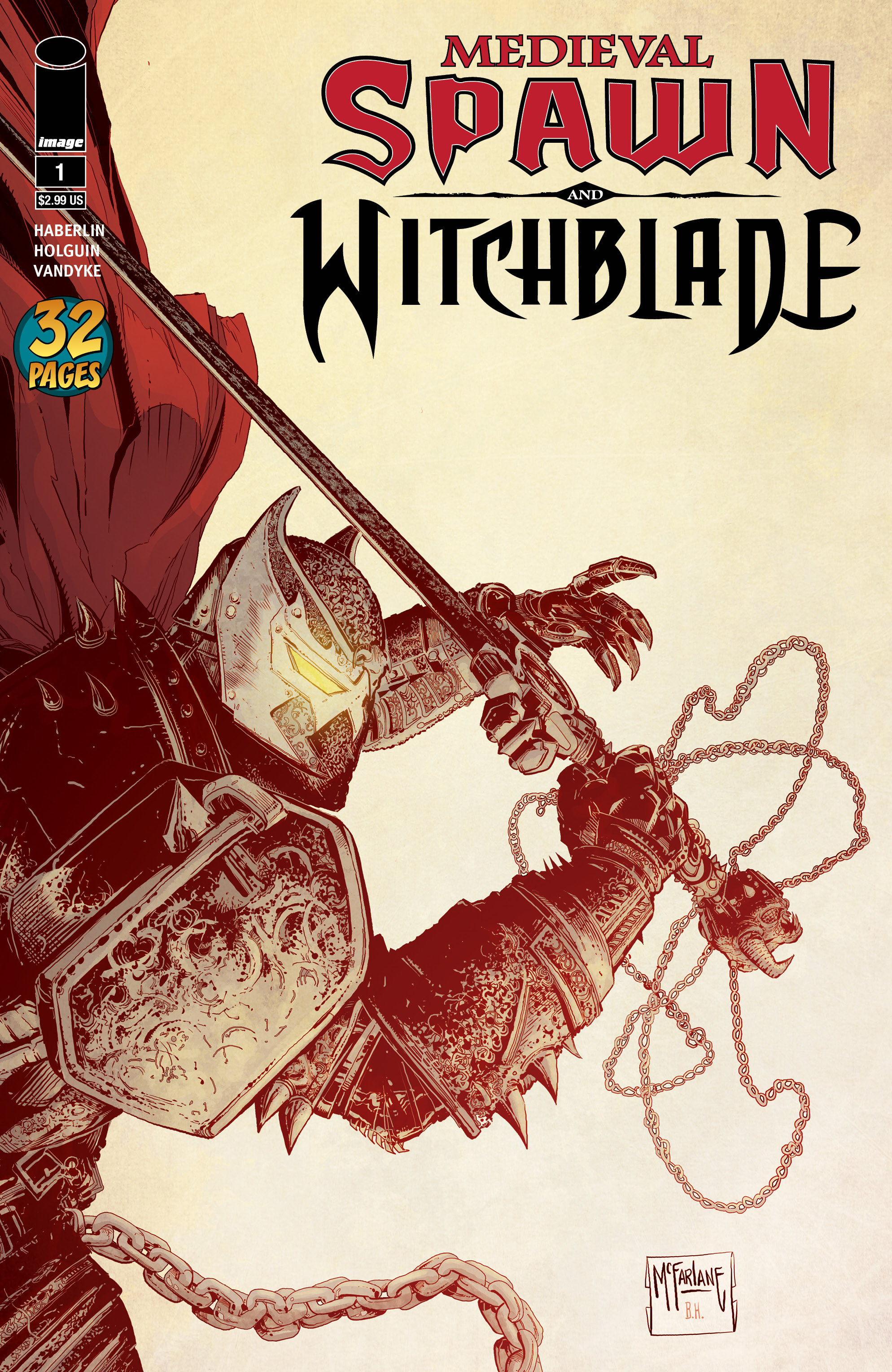FEB188898 - MEDIEVAL SPAWN WITCHBLADE #1 (OF 4) CVR B MCFARLANE - Previews World