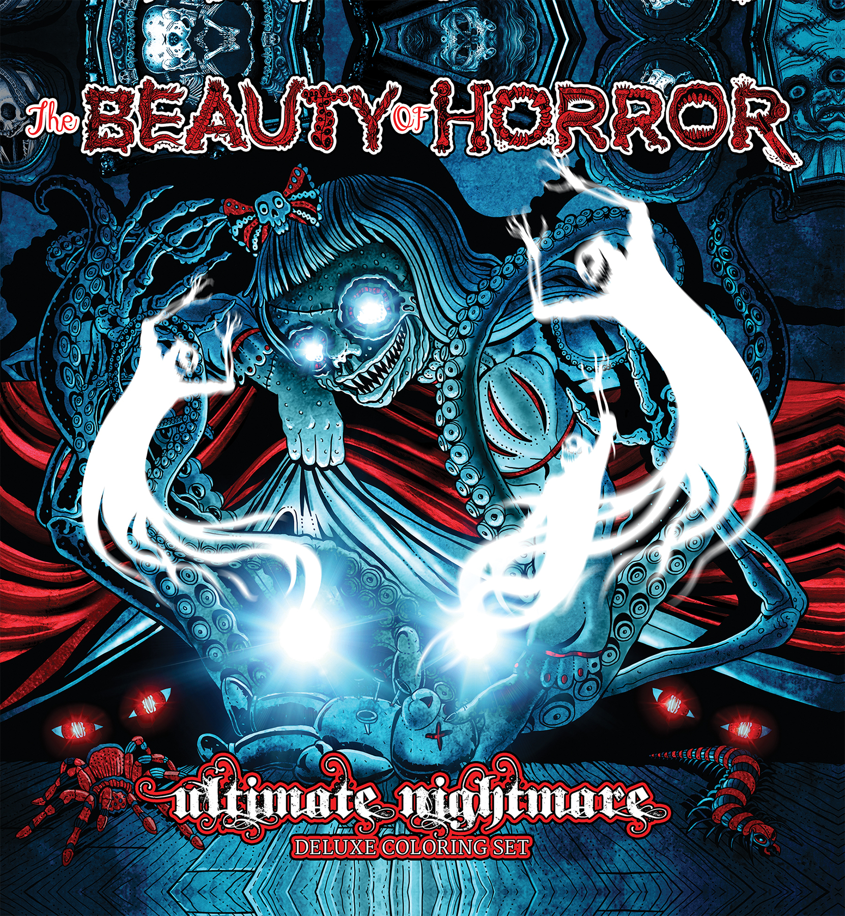 BEAUTY OF HORROR ULT NIGHTMARE DLX COLORING SET