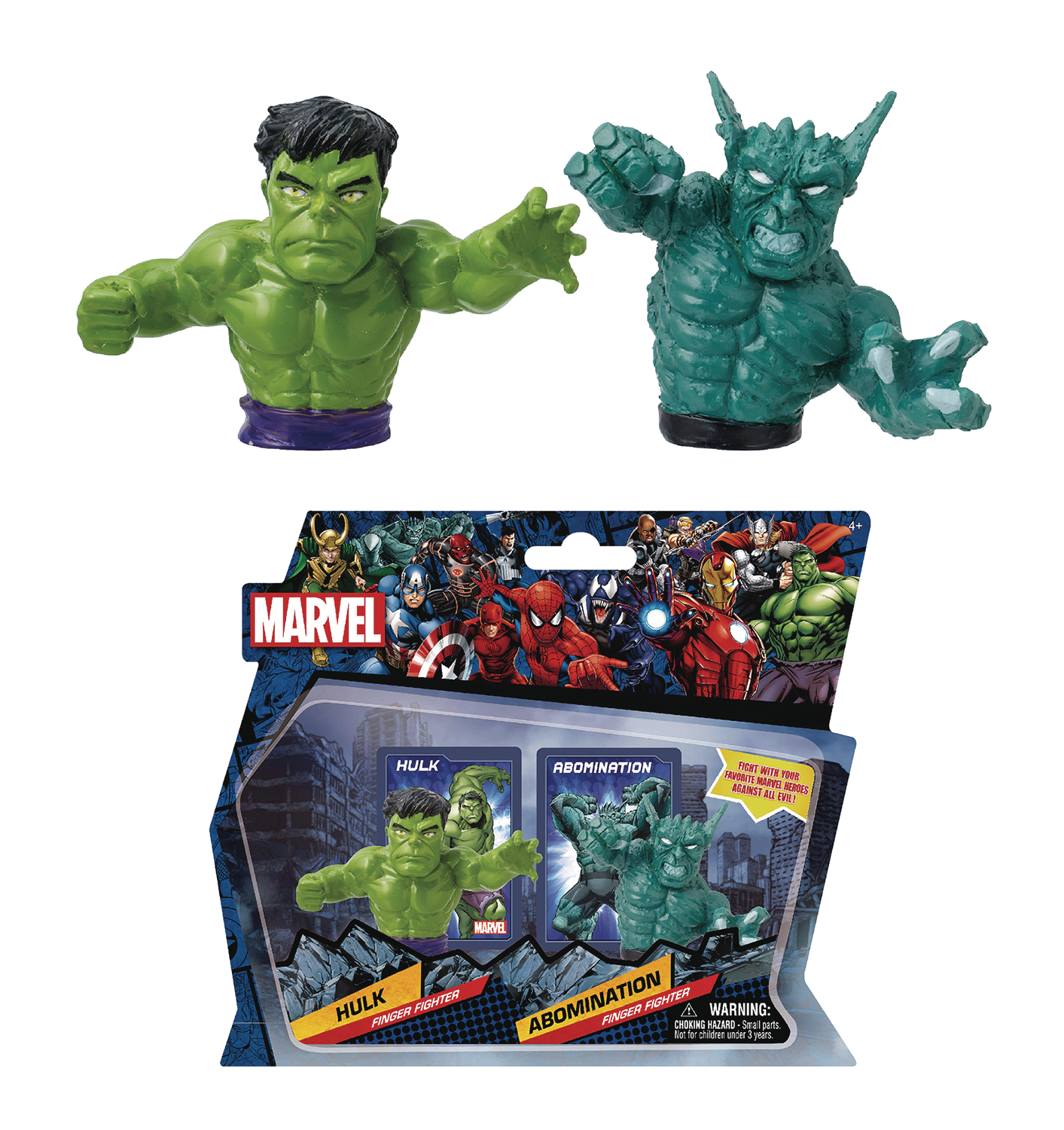 Aug189042 Marvel Heroes Hulk Vs Abomination Finger