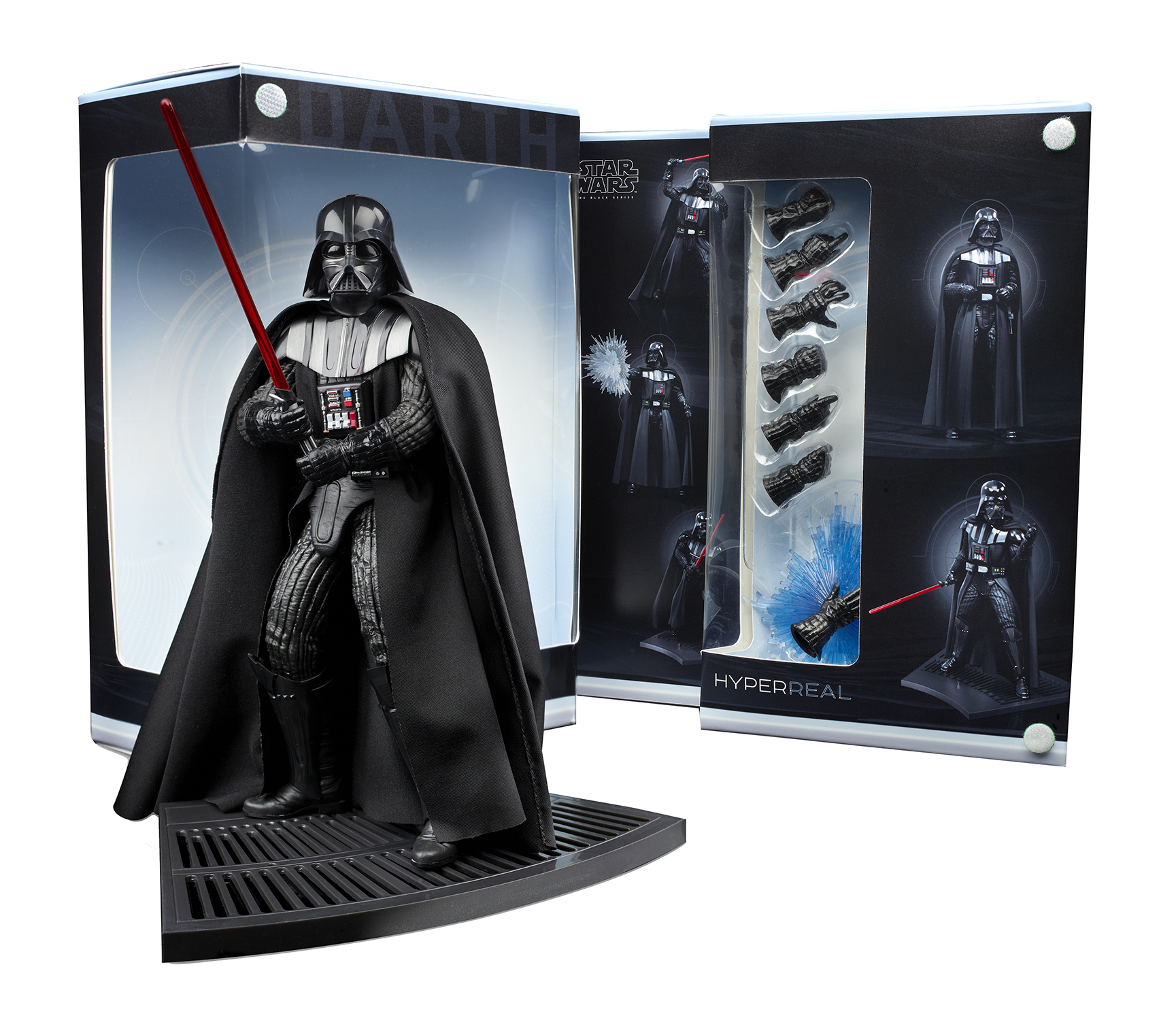 SW BLACK HYPERREAL DARTH VADER 8IN AF CS