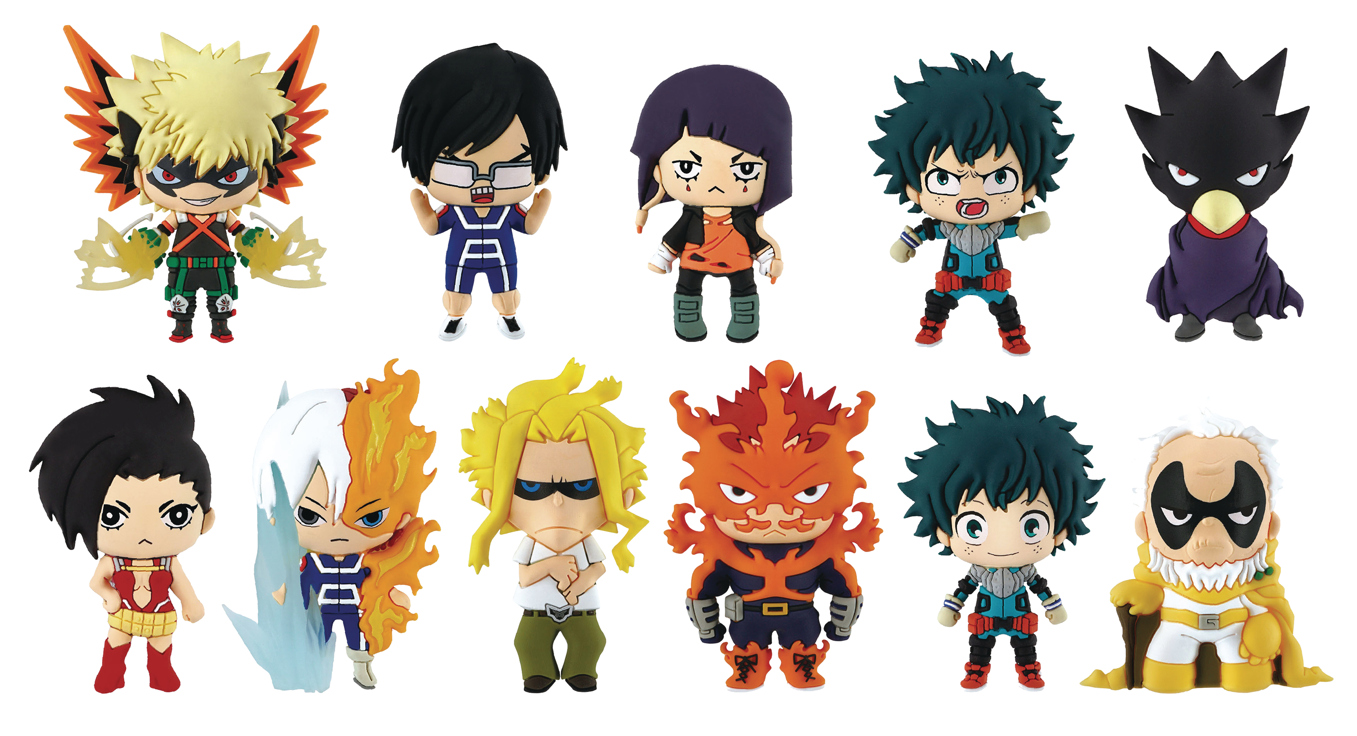 JAN199242 - MY HERO ACADEMIA SERIES 2 FIGURAL KEYRING 24PC BMB DS