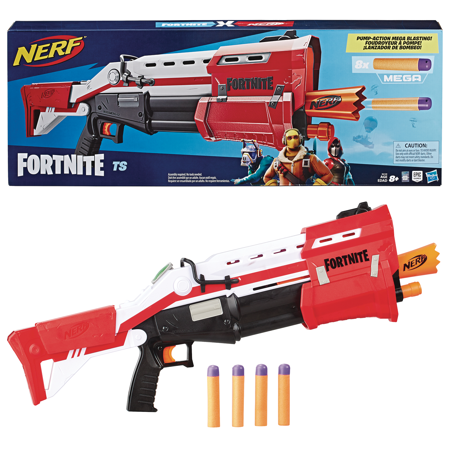 APR198250 - NERF MEGA FORTNITE TS BLASTER CS - Previews World