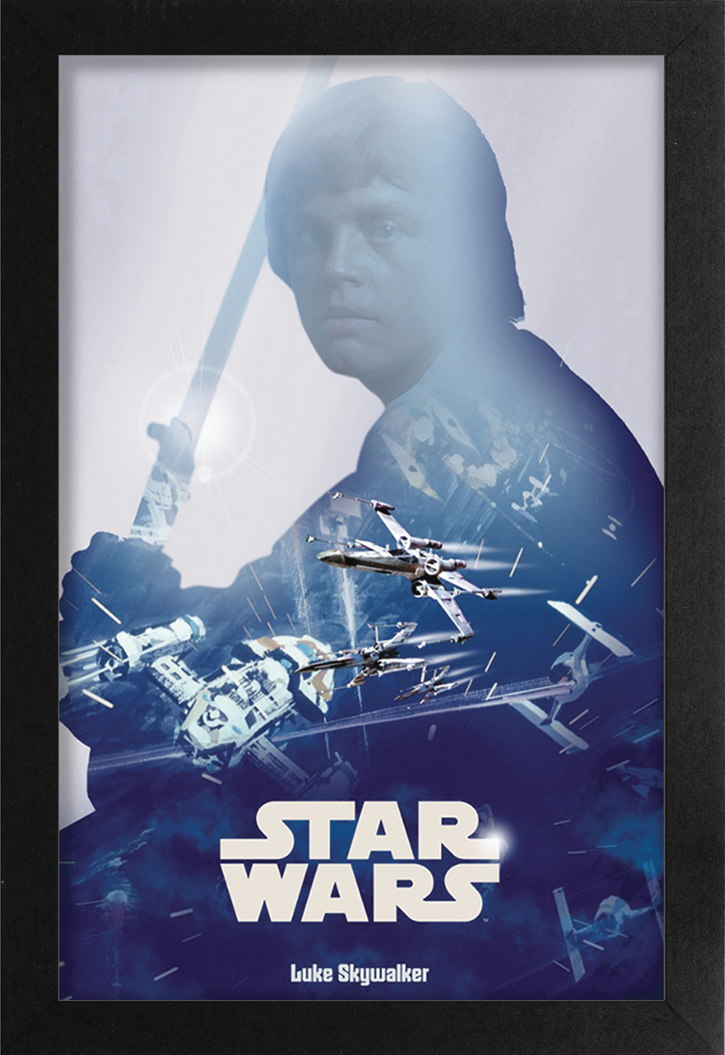 SEP193056 - STAR WARS LUKE SKYWALKER 11X17IN FRAMED POSTER - Previews World