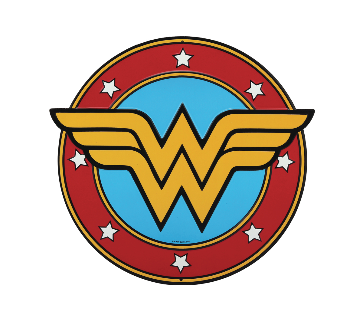 DEC192840 - DC WONDER WOMAN LOGO DIE CUT TIN SIGN - Previews World