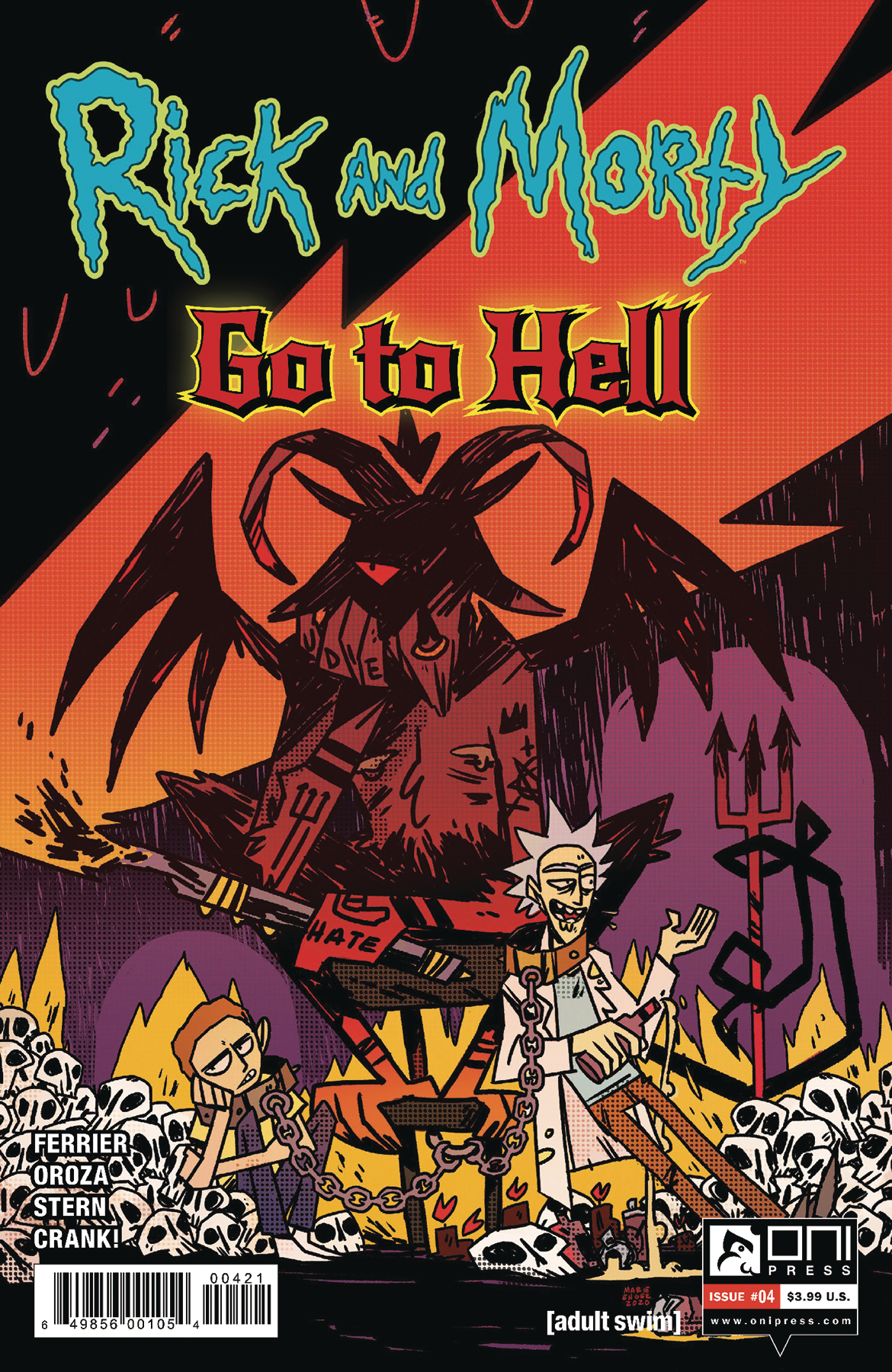 RICK AND MORTY GO TO HELL #4 CVR B ENGER