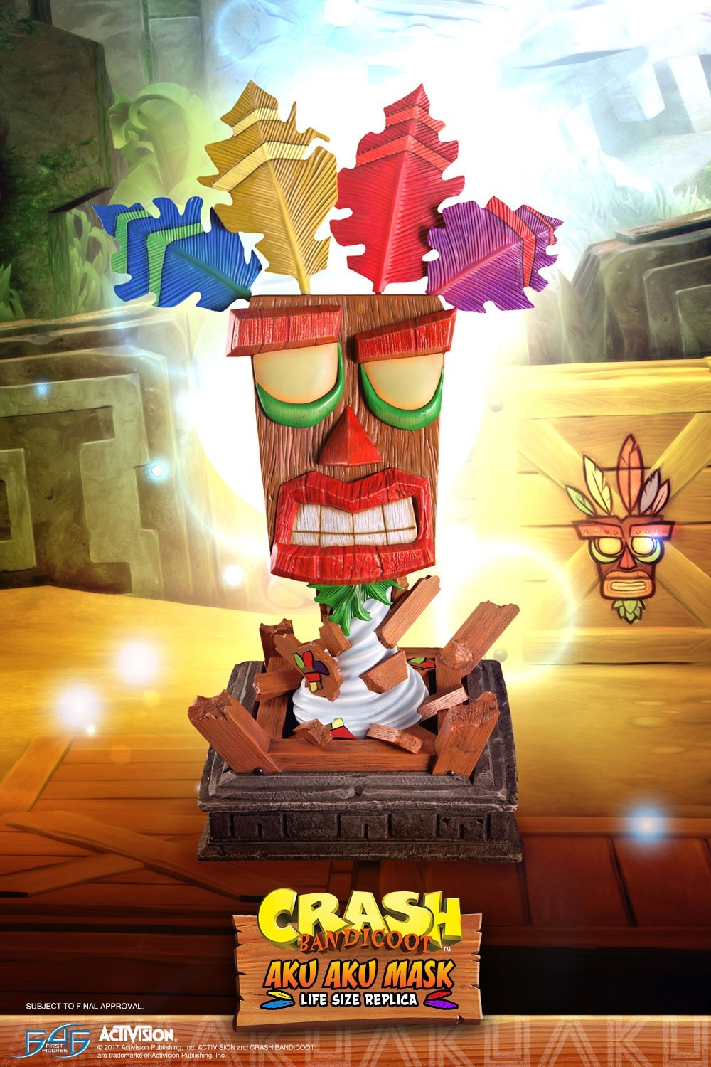 MAY238360 - CRASH BANDICOOT AKU AKU LIFE SIZE MASK
