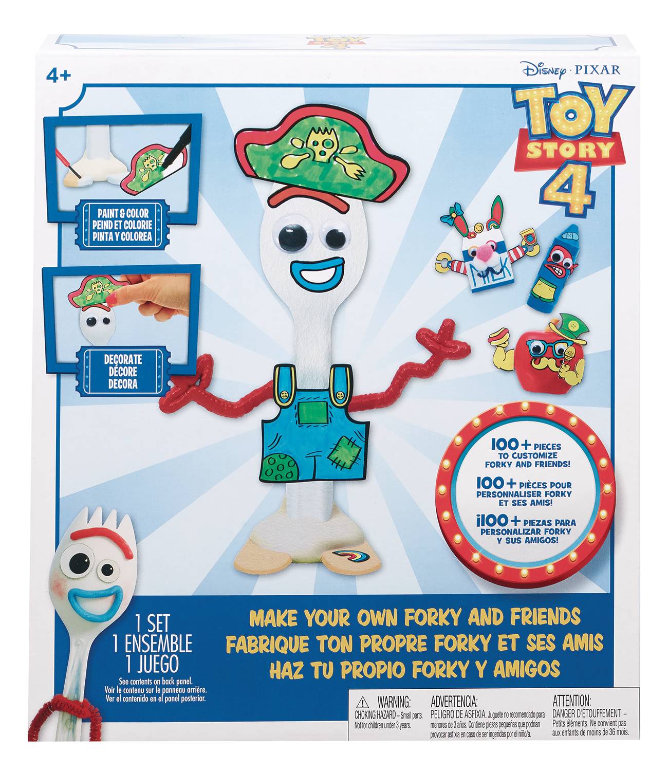 Disney Pixar Toy Story 4 Make Your Own Forky Figure Kit Creative Craft Toy  Set