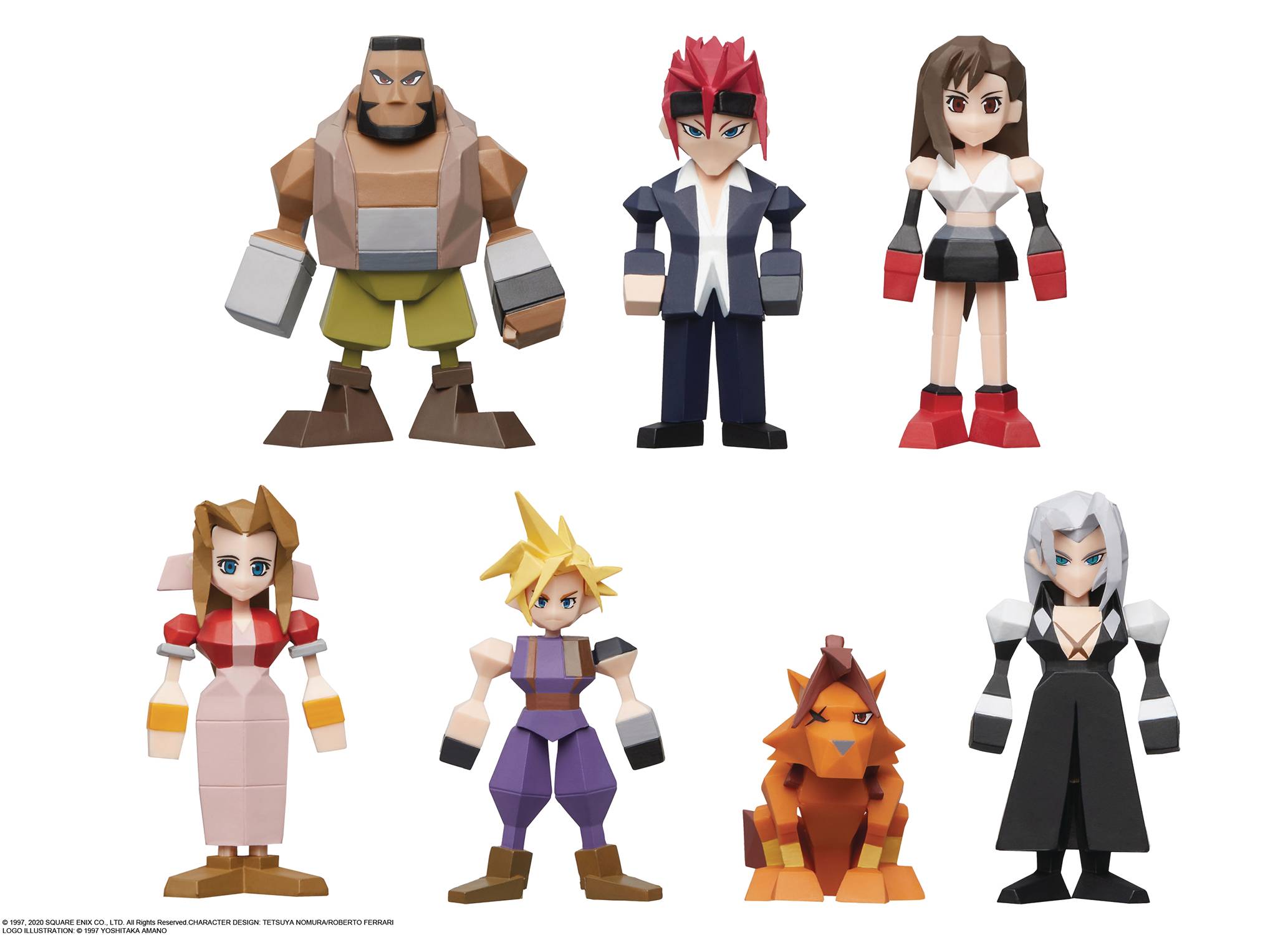 FEB208455 - FINAL FANTASY VII POLYGON PVC FIGURE 8PC BMB DS