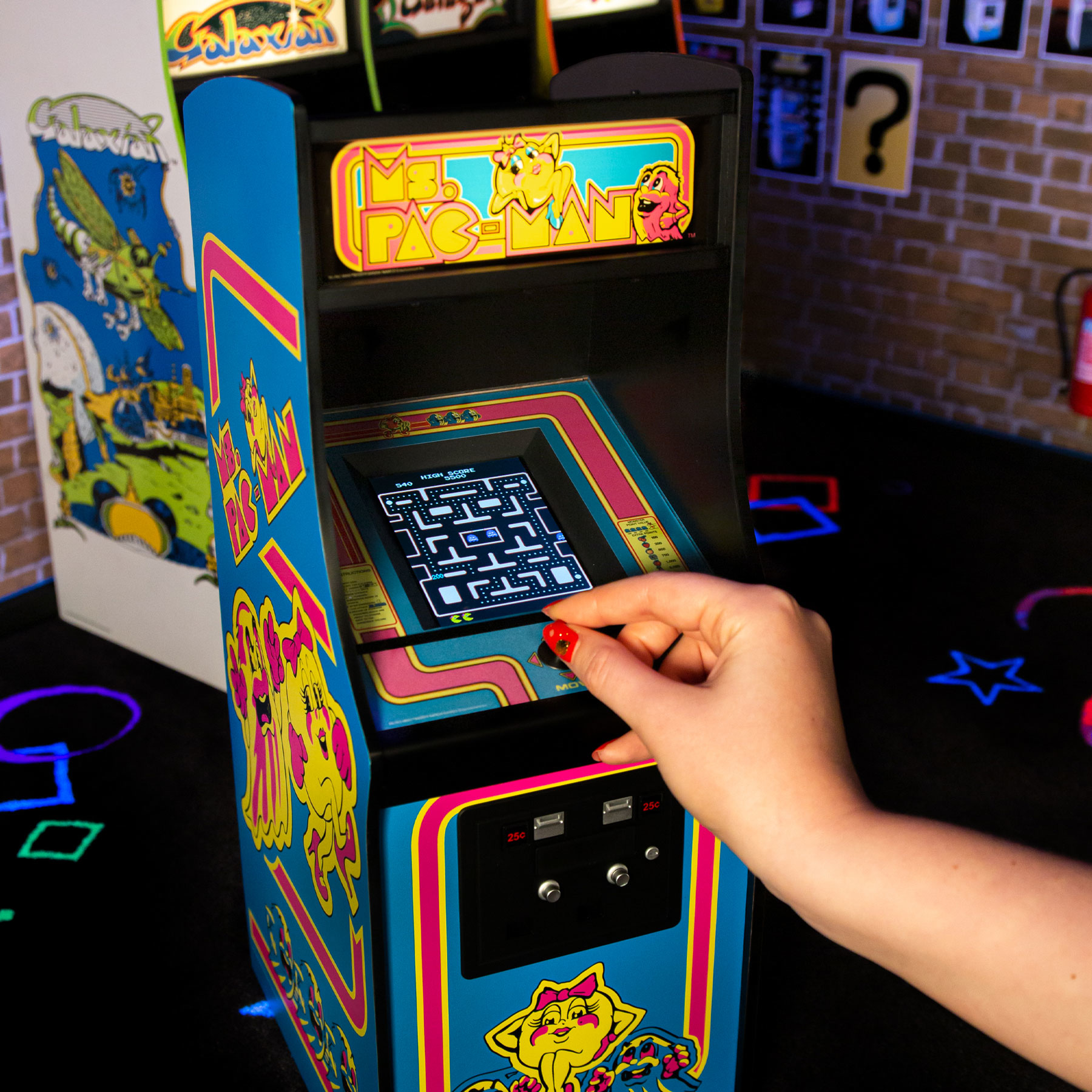 mini ms pac man arcade game