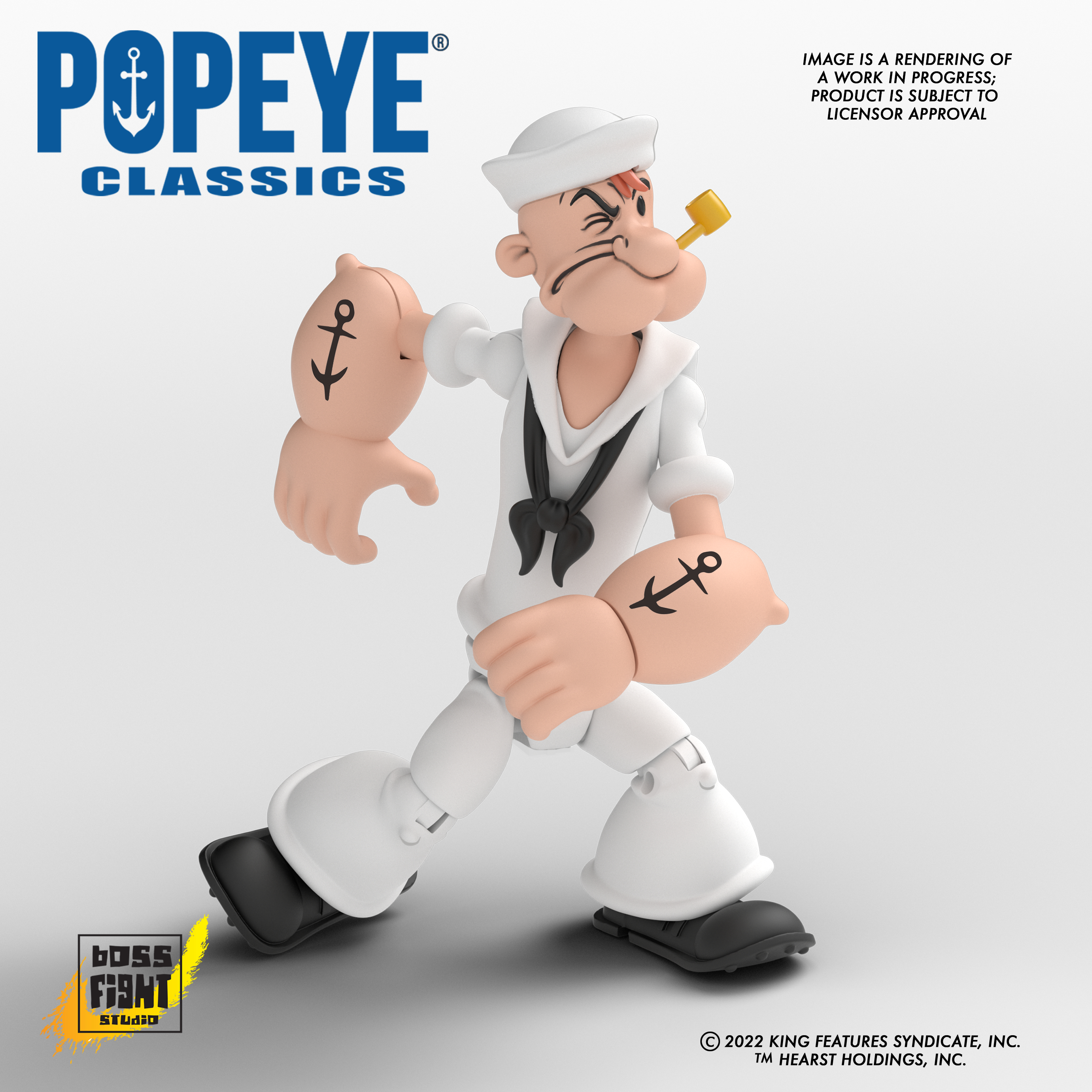 JAN229092 - POPEYE CLASSICS WV2 L POPEYE WHITE SAILOR SUIT 1/12 SCALE AF -  Previews World