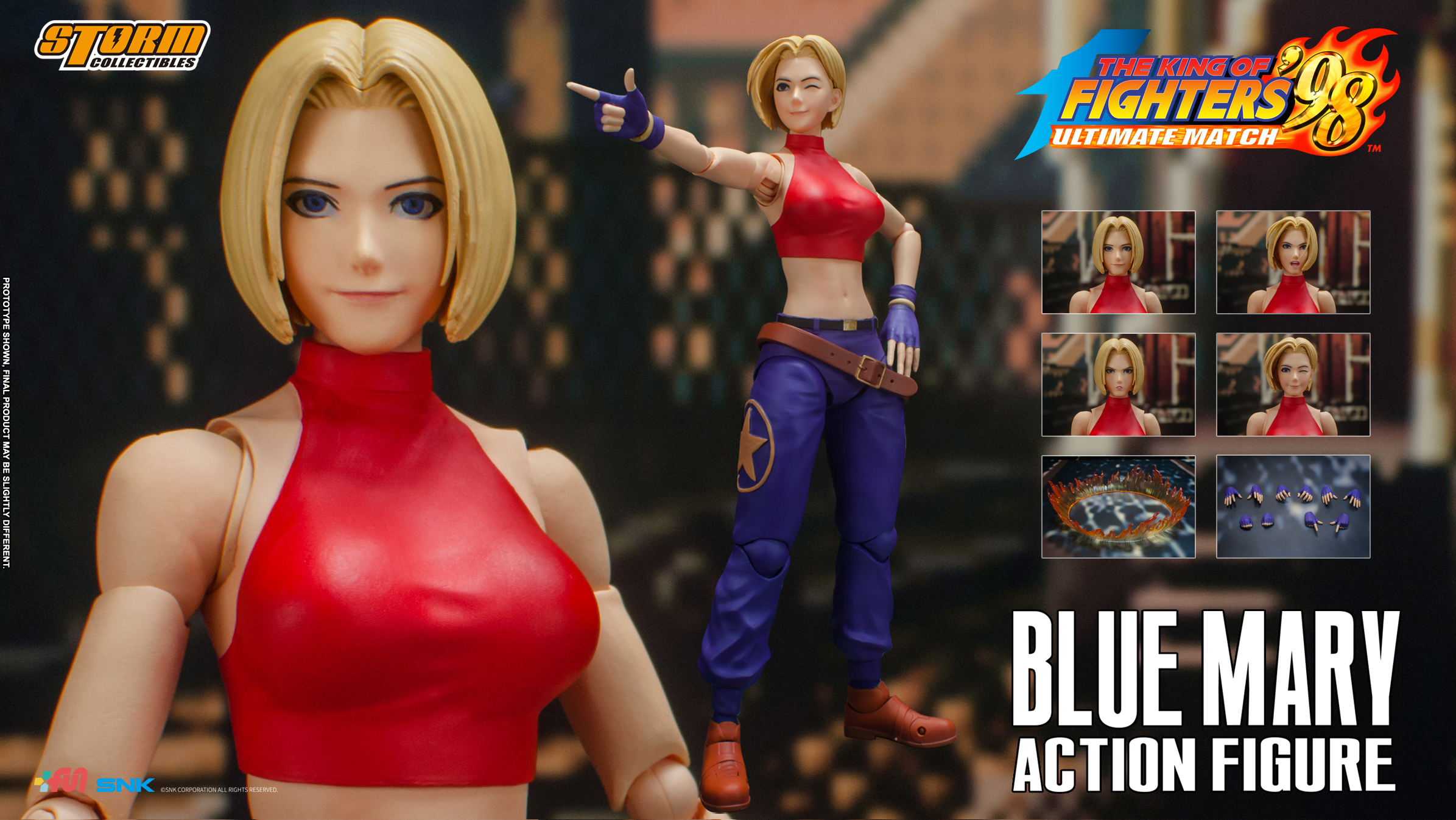 FEB229270 - STORM COLLECTIBLES KING OF FIGHTERS 98 BLUE MARY 1/12 AF (NE -  Previews World