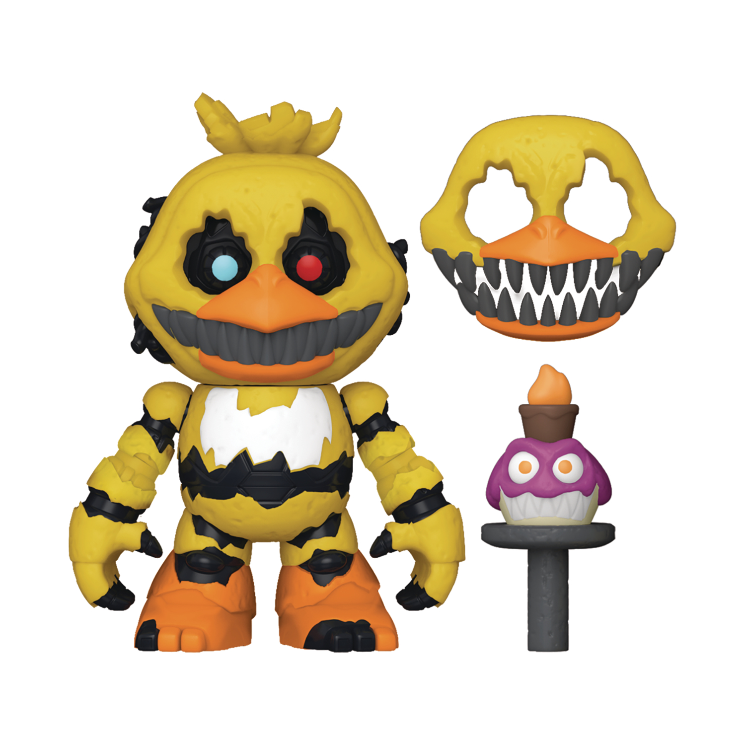 SEP168625 - FIVE NIGHTS AT FREDDYS NIGHTMARE CHICA 5IN ACTION FIGURE -  Previews World