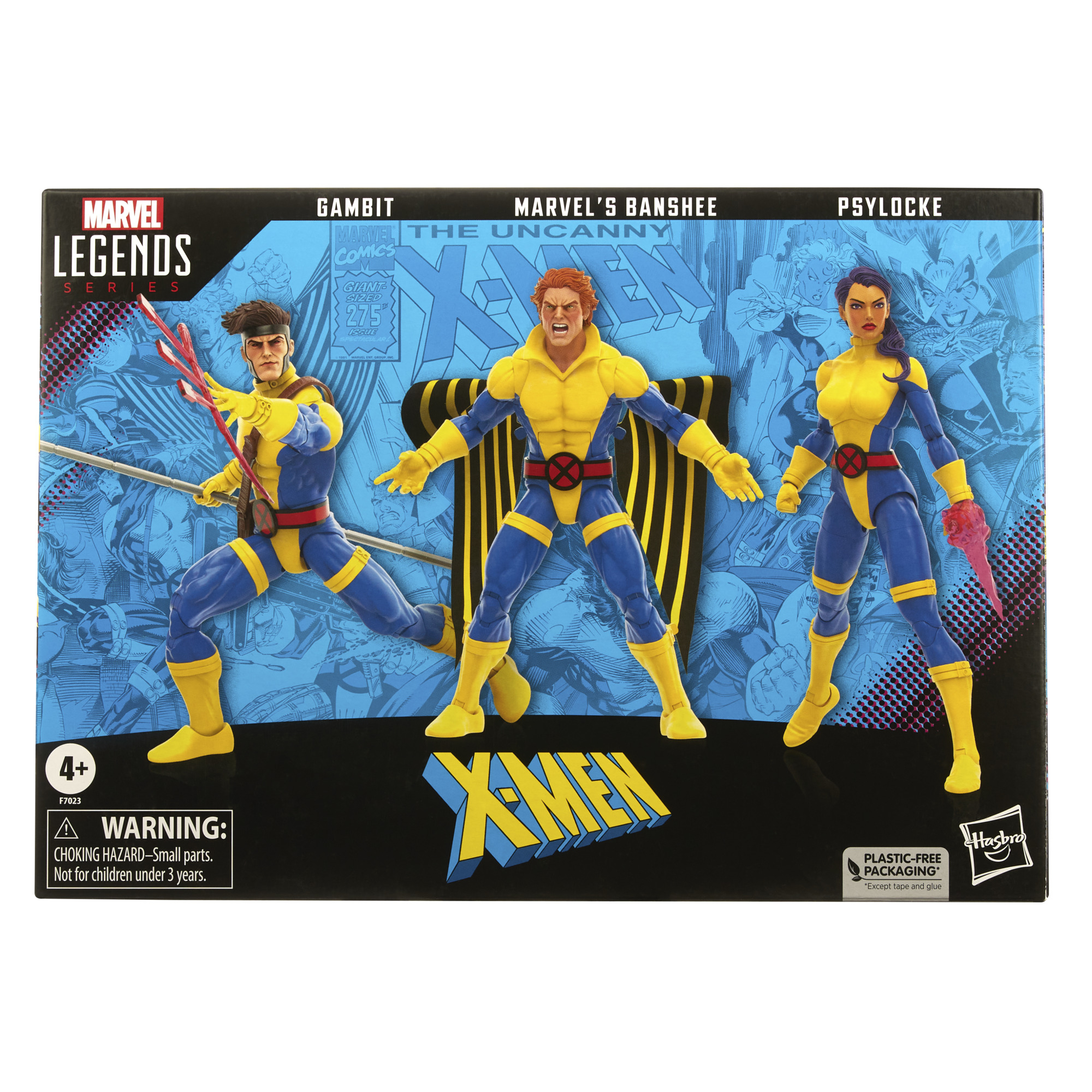 X-MEN LEG 60TH ANN GAMBIT/BANSHEE/PSYLOCKE 6IN AF 3PK CS (NE