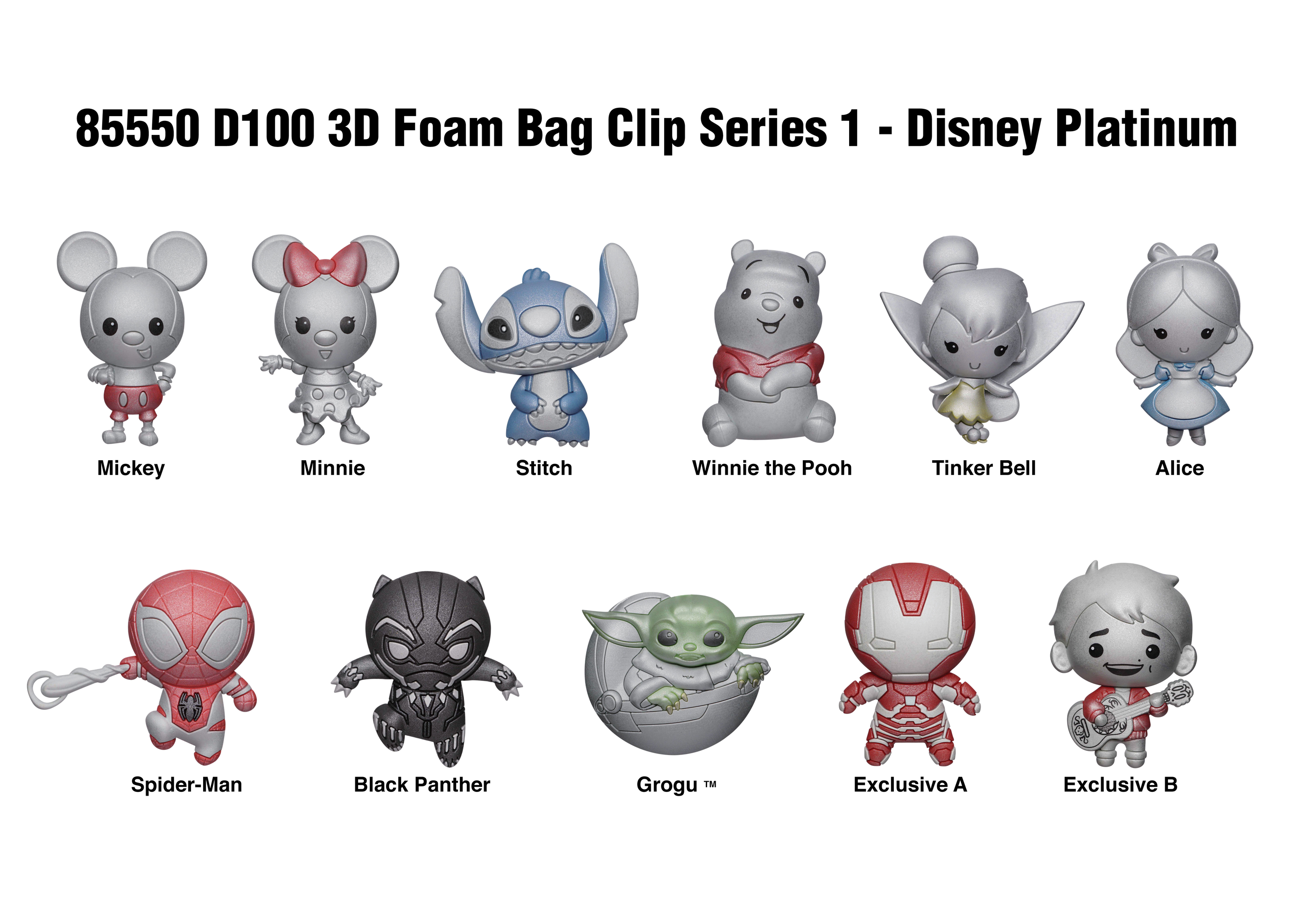 1 pezzo Disney Stitch Mystery Box con licenza ufficiale Serie 3 Blind Box  3D FOAM COLLECTIBLE BAG CLIP Sorpresa Figural Doll Portachiavi Portachiavi  Casuale Una Figurina