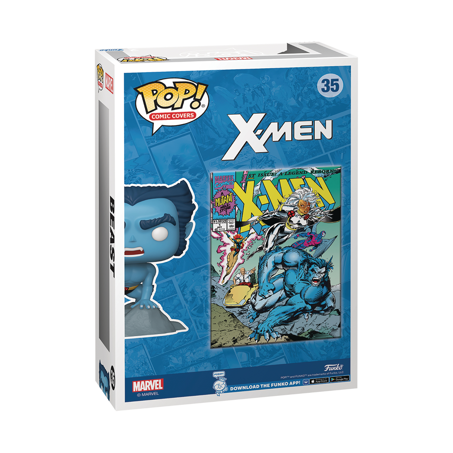 X-Men Action Figures Comic Book Series 1.5: Variant Stealth Beast (bea
