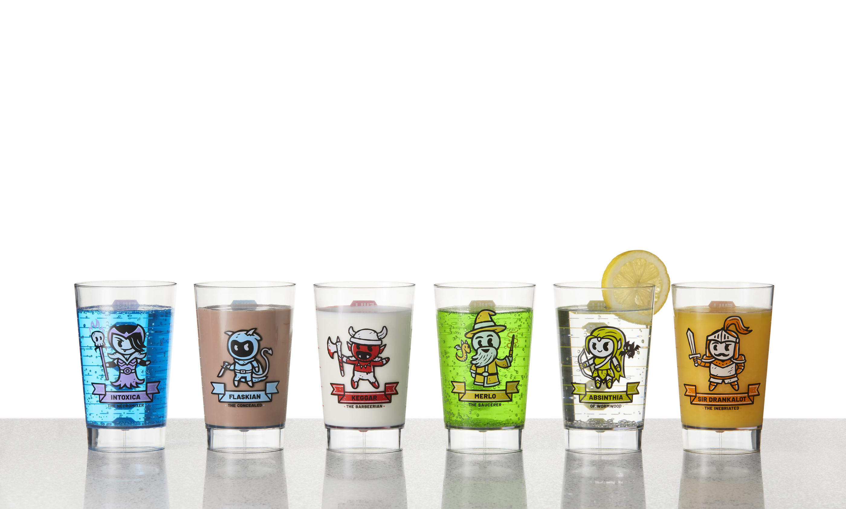 Heroes of Barcadia Base Game Glass Set