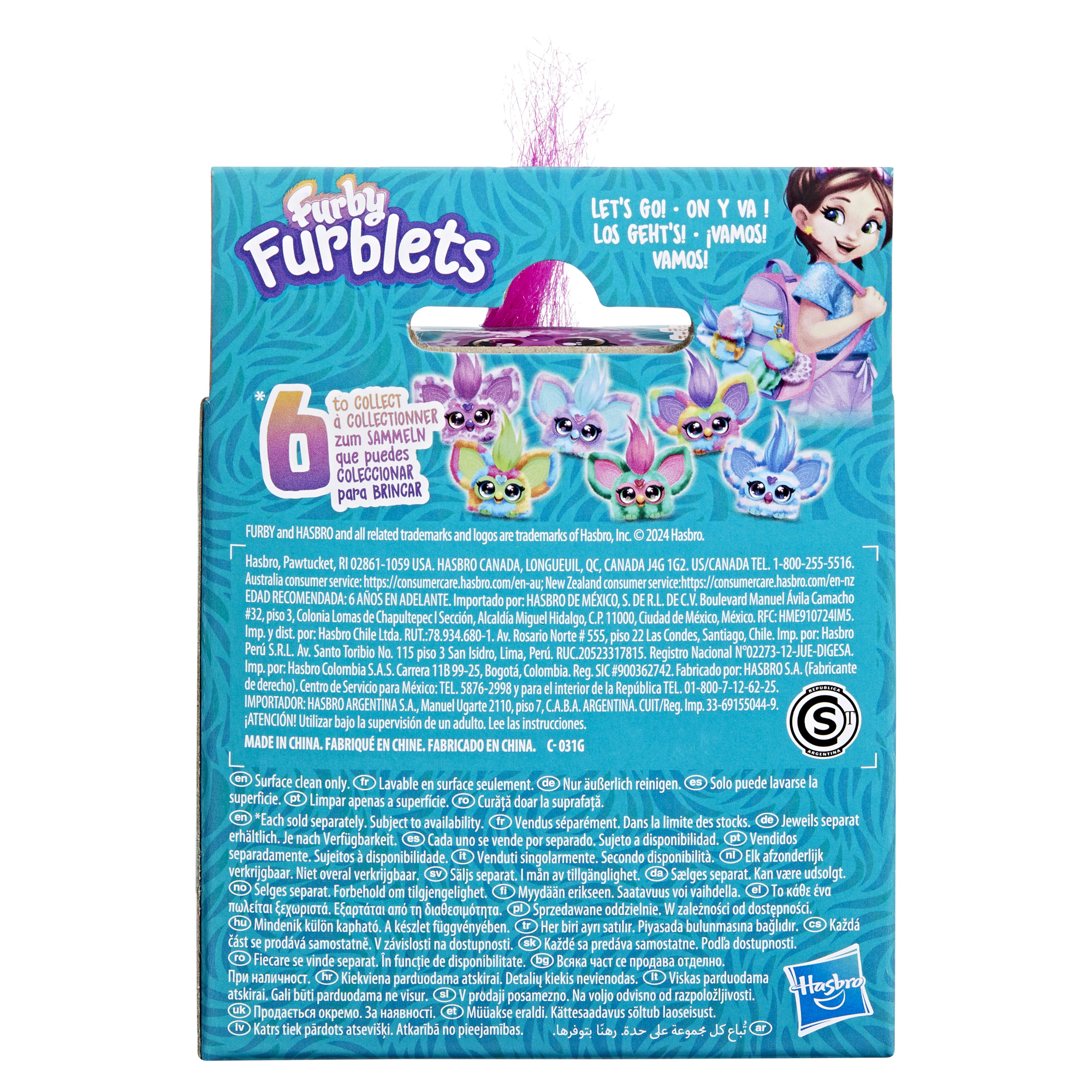 Furby Furblets Hip-Bop Hip Hop Mini Electronic Plush Toy for Girls & Boys 6+