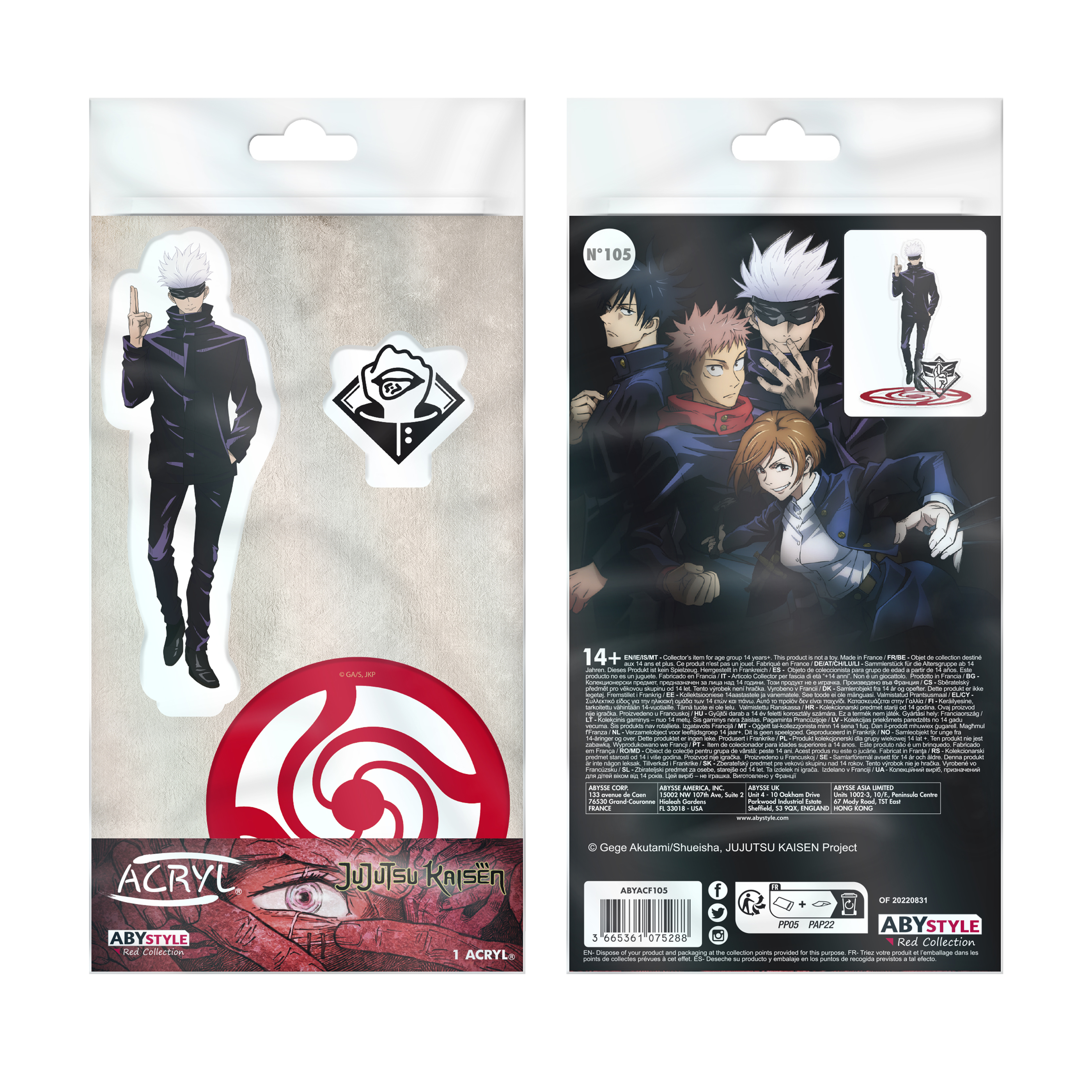 SEP247702 JUJUTSU KAISEN GOJO ACRYL FIGURE Previews World