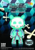 SKELANIMALS 2.5IN CHUNGKEE 25PC DS CLEAR BLUE VER