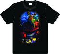 DOWN THE RABBIT HOLE HOOKAH JAM BLACK T/S LG