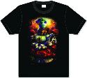 DOWN THE RABBIT HOLE MAD HATTER BLACK T/S XL