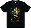 DOWN THE RABBIT HOLE WHITE RABBIT BLACK T/S XXL