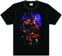 DOWN THE RABBIT HOLE CHESHIRE MOON BLACK T/S MED